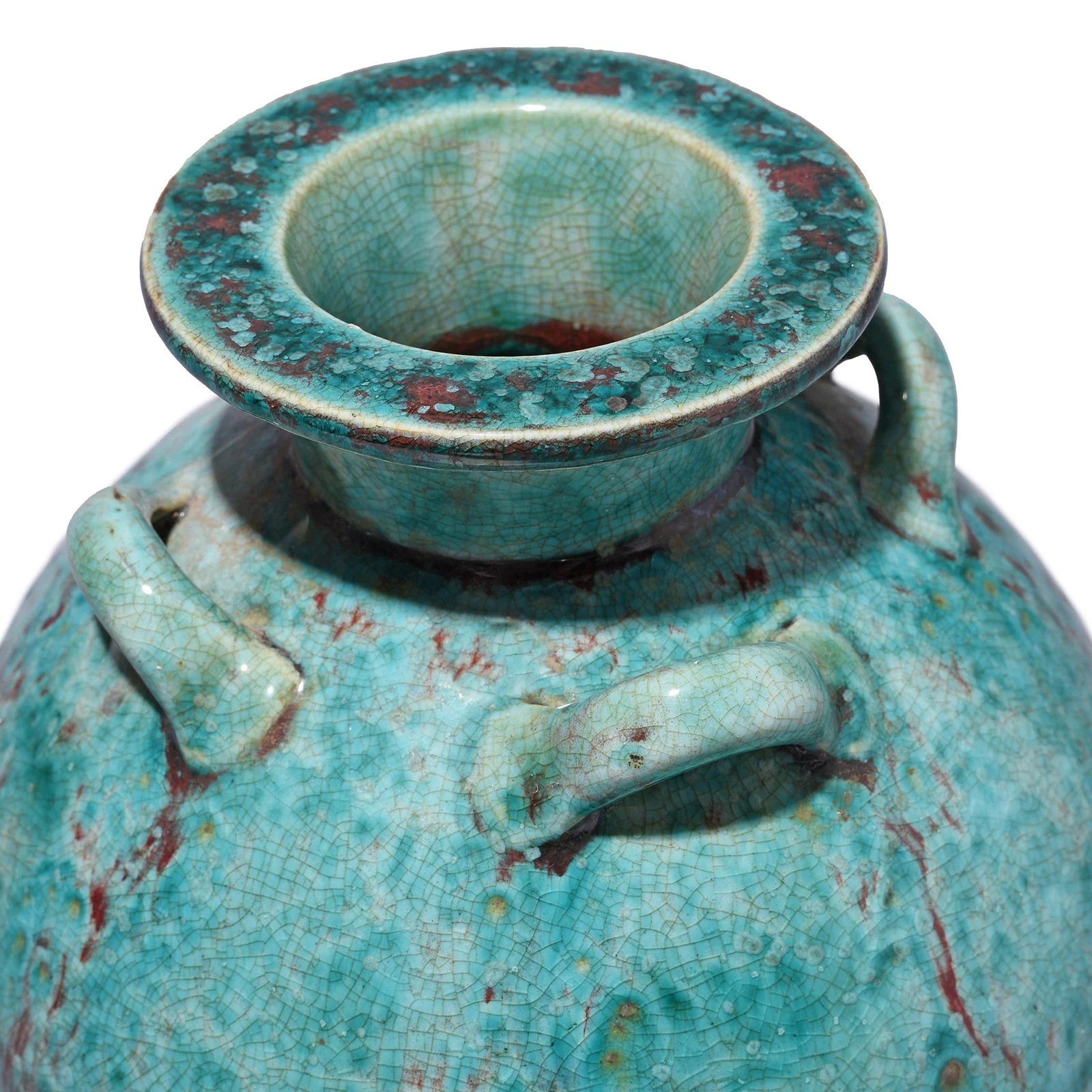 Green Copper Glazed Terracotta Jar - Image 2
