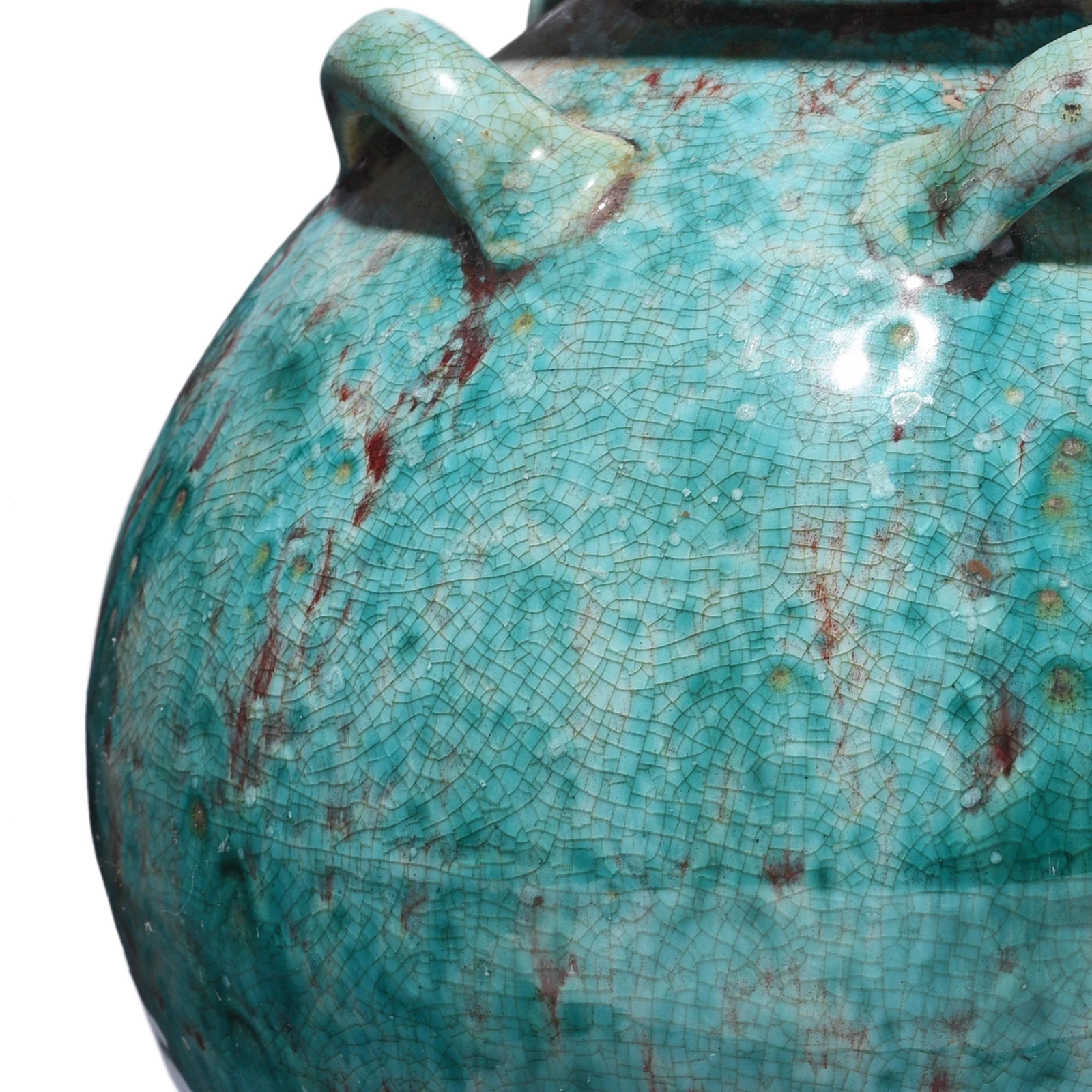 Green Copper Glazed Terracotta Jar - Image 3