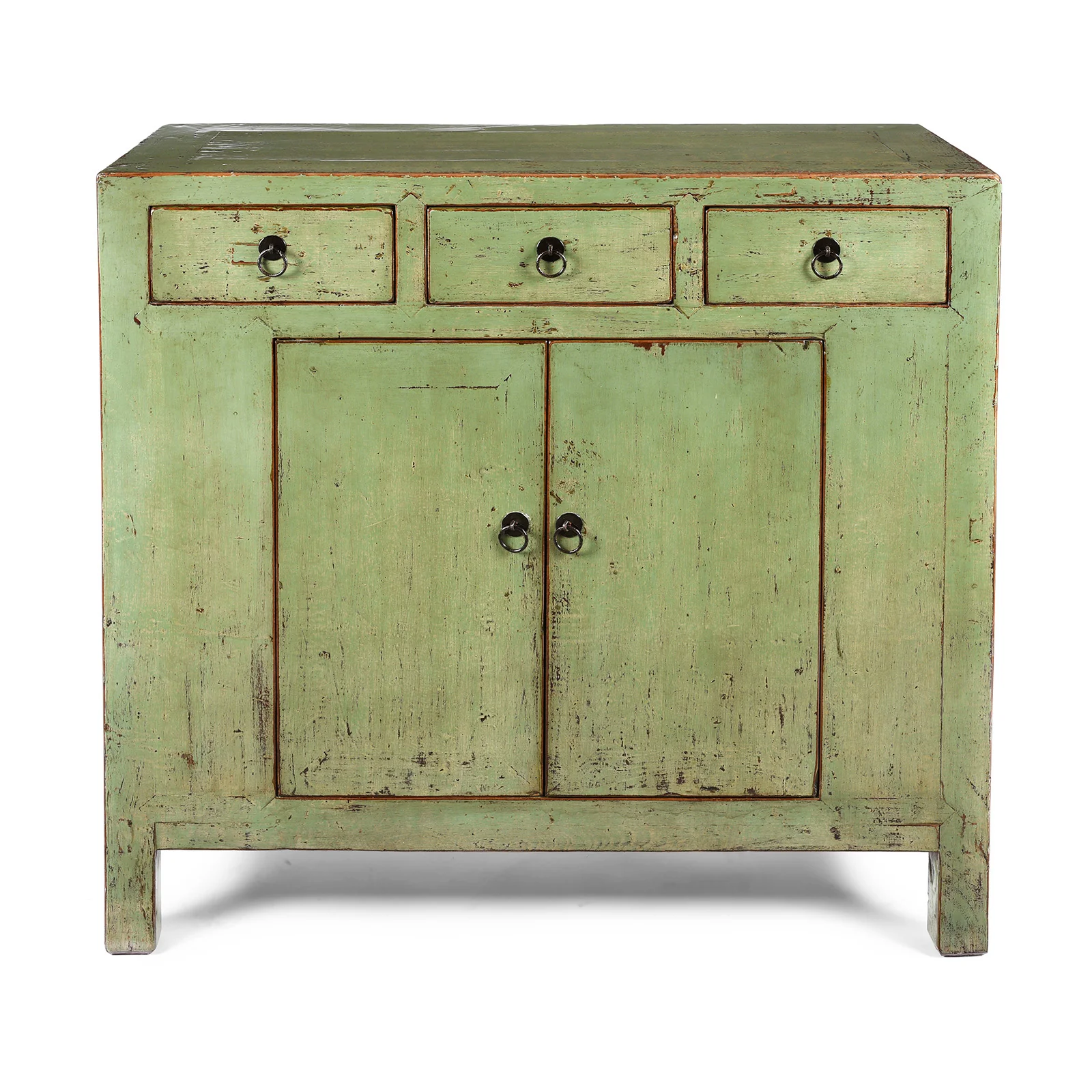 Green Lacquer 2 Door Sideboard