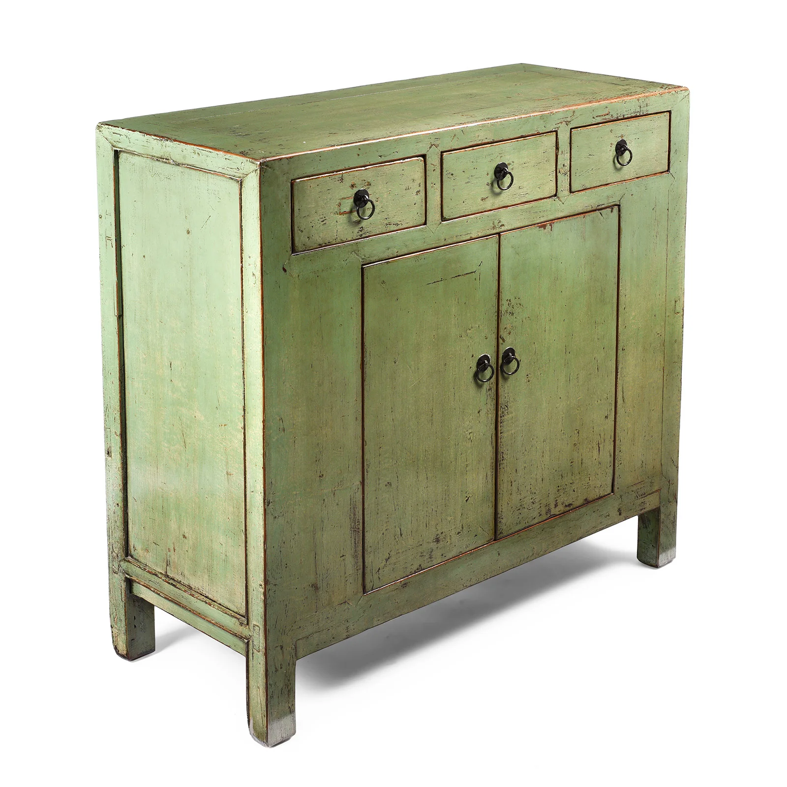 Green Lacquer 2 Door Sideboard - Image 3