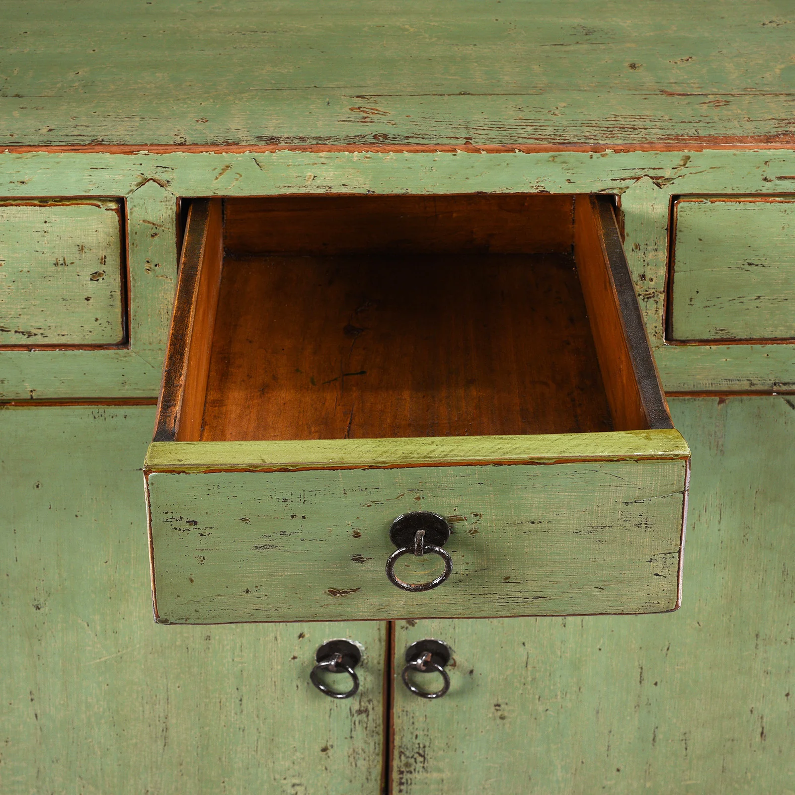 Green Lacquer 2 Door Sideboard - Image 6