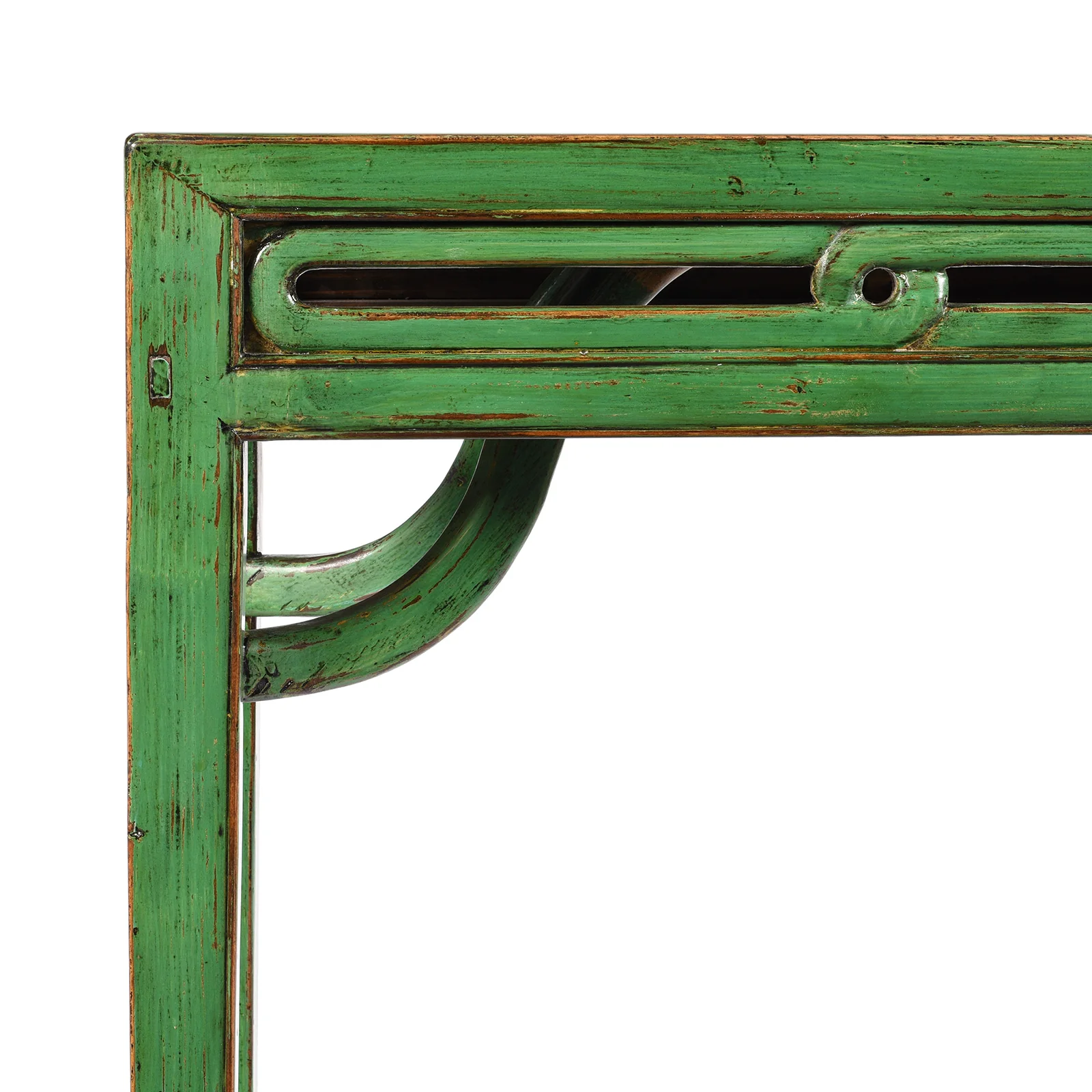 Reproduction Green Lacquer Altar Table - Image 3