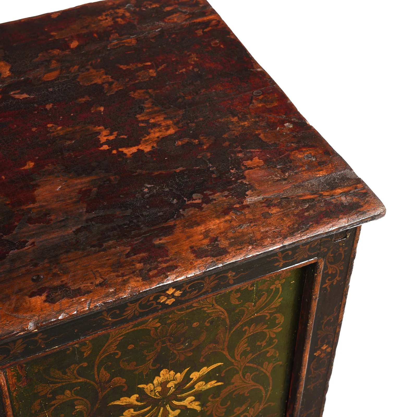 Green Painted Tibetan Altar Cabinet - 19th Century - Image 10