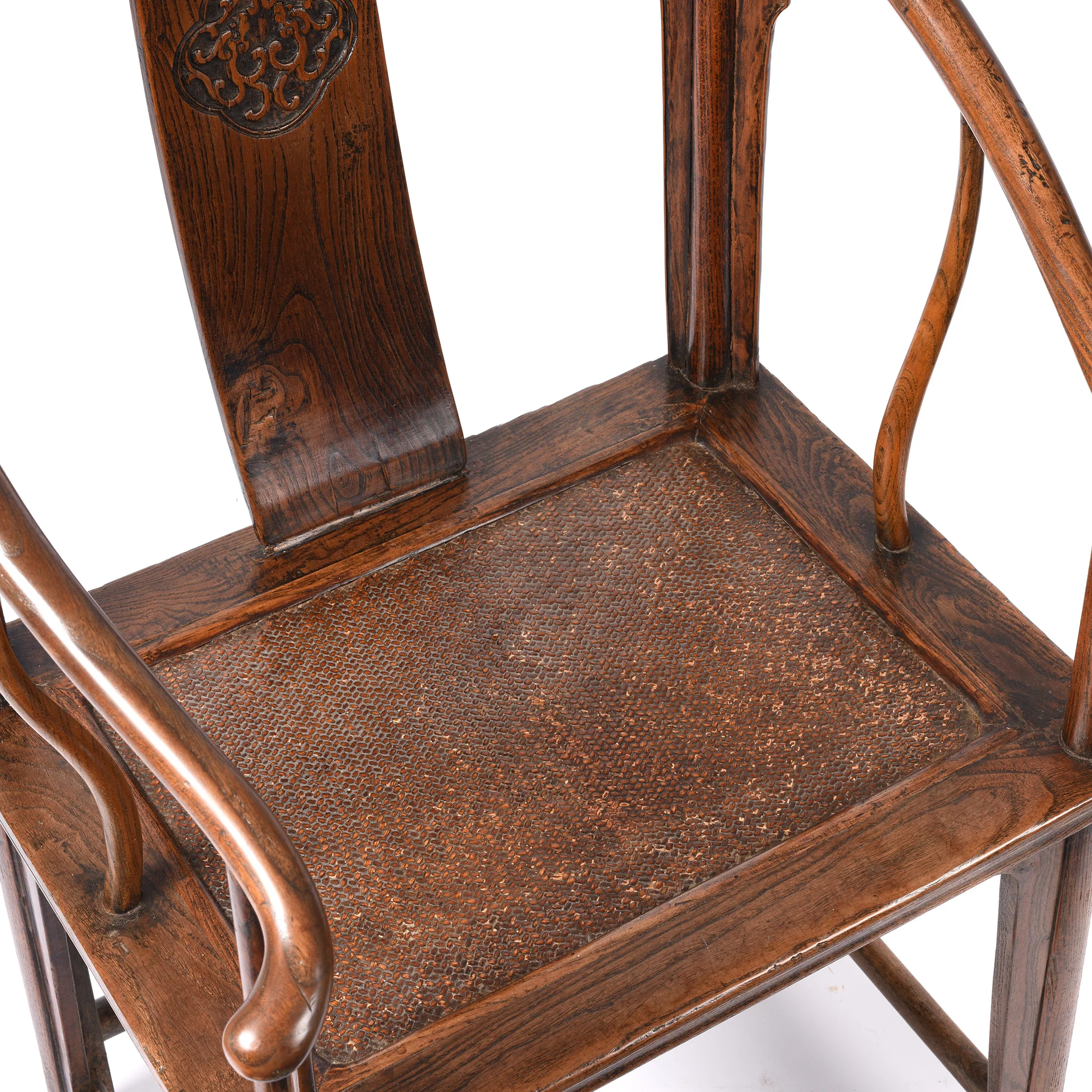 Chinese Elm Horseshoe Chair - Late 19thC - Image 3