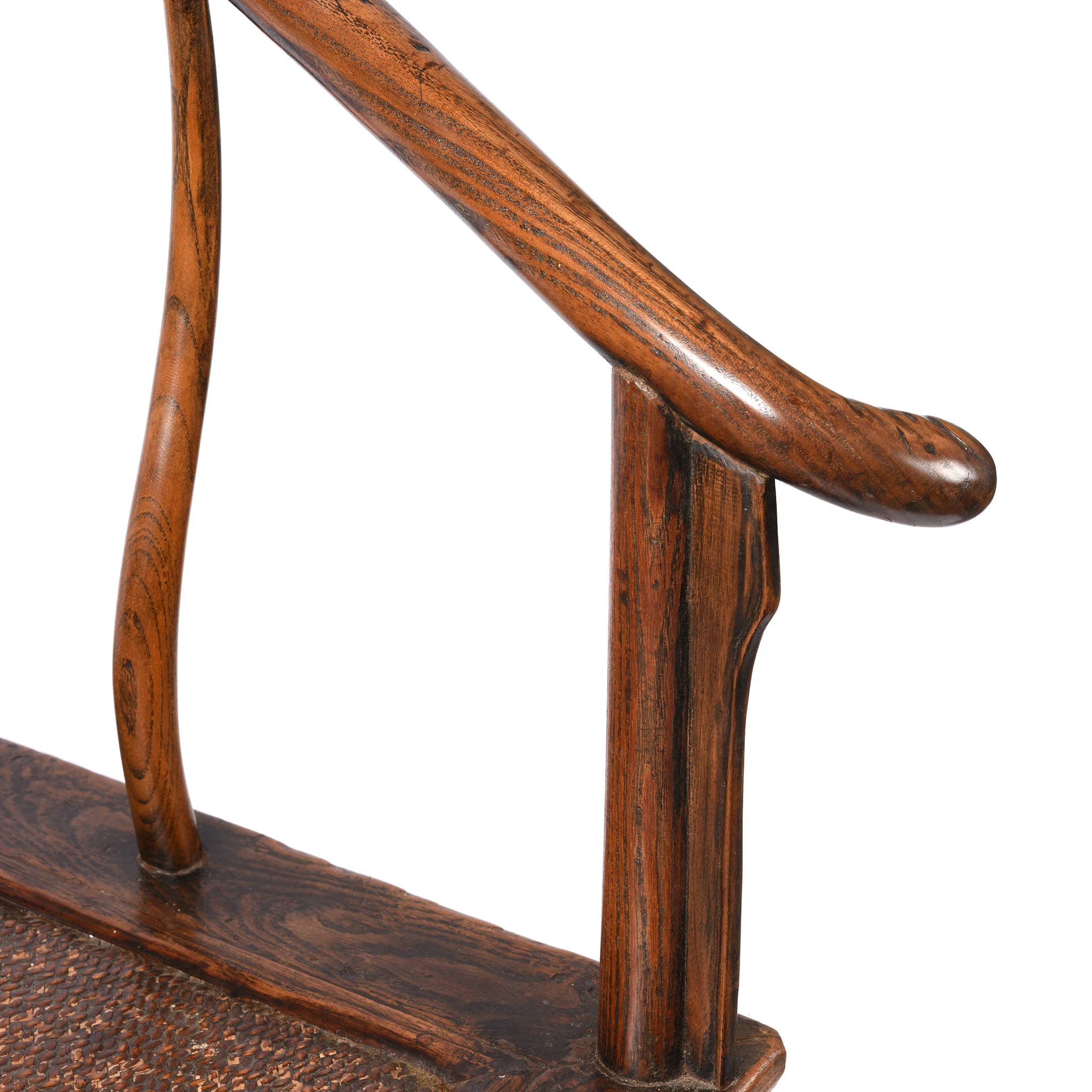 Chinese Elm Horseshoe Chair - Late 19thC - Image 4
