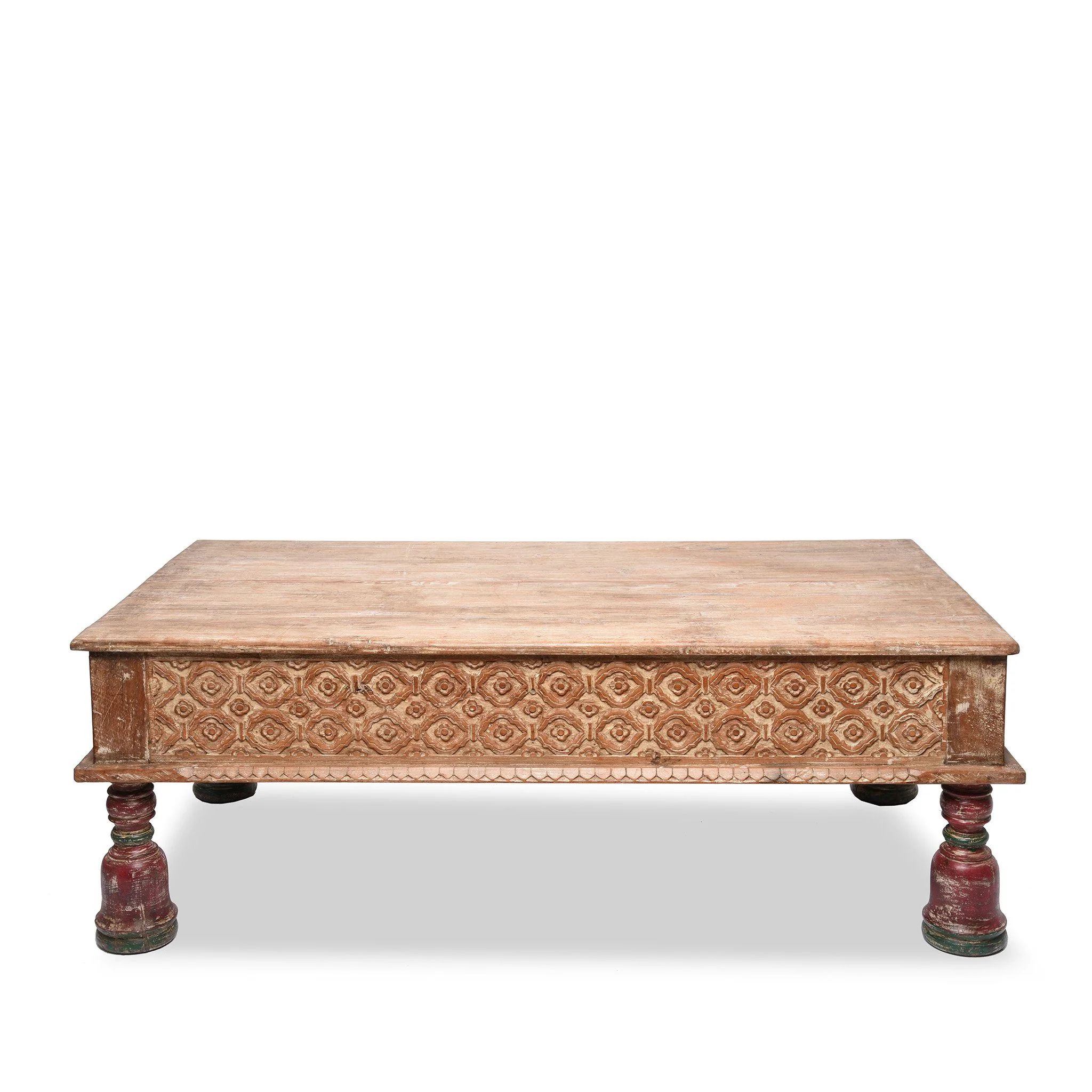 Indian Takhat Coffee Table Made From Reclaimed Teak - Image 7