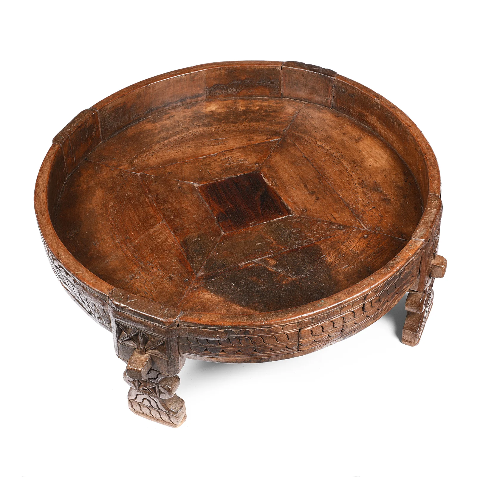 Indian Chakki Coffee Table From Rajasthan - 19thC - Image 4