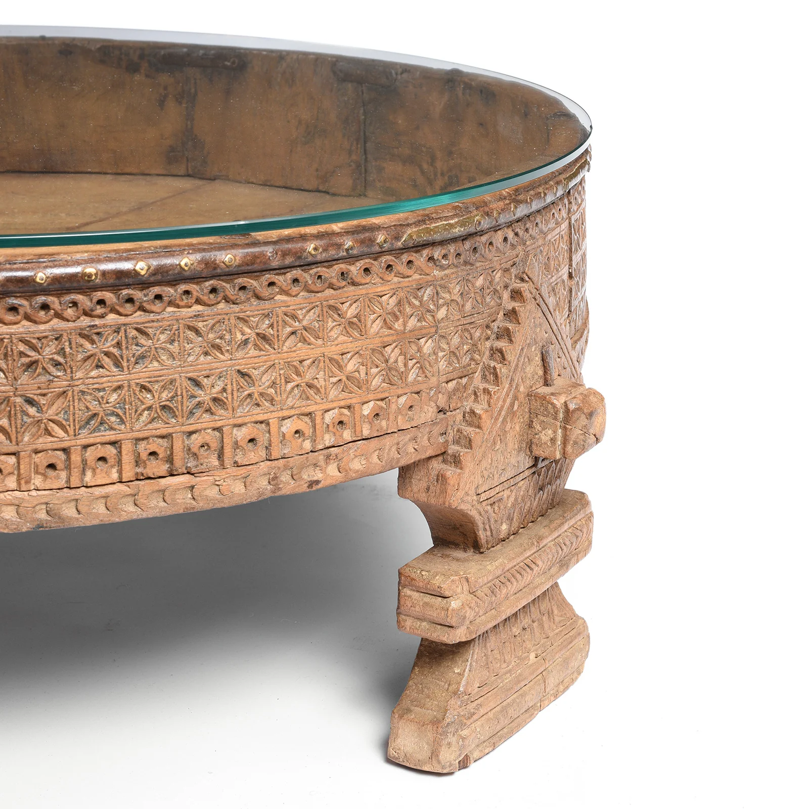 Indian Chakki Coffee Table From Rajasthan - 19thC - Image 2