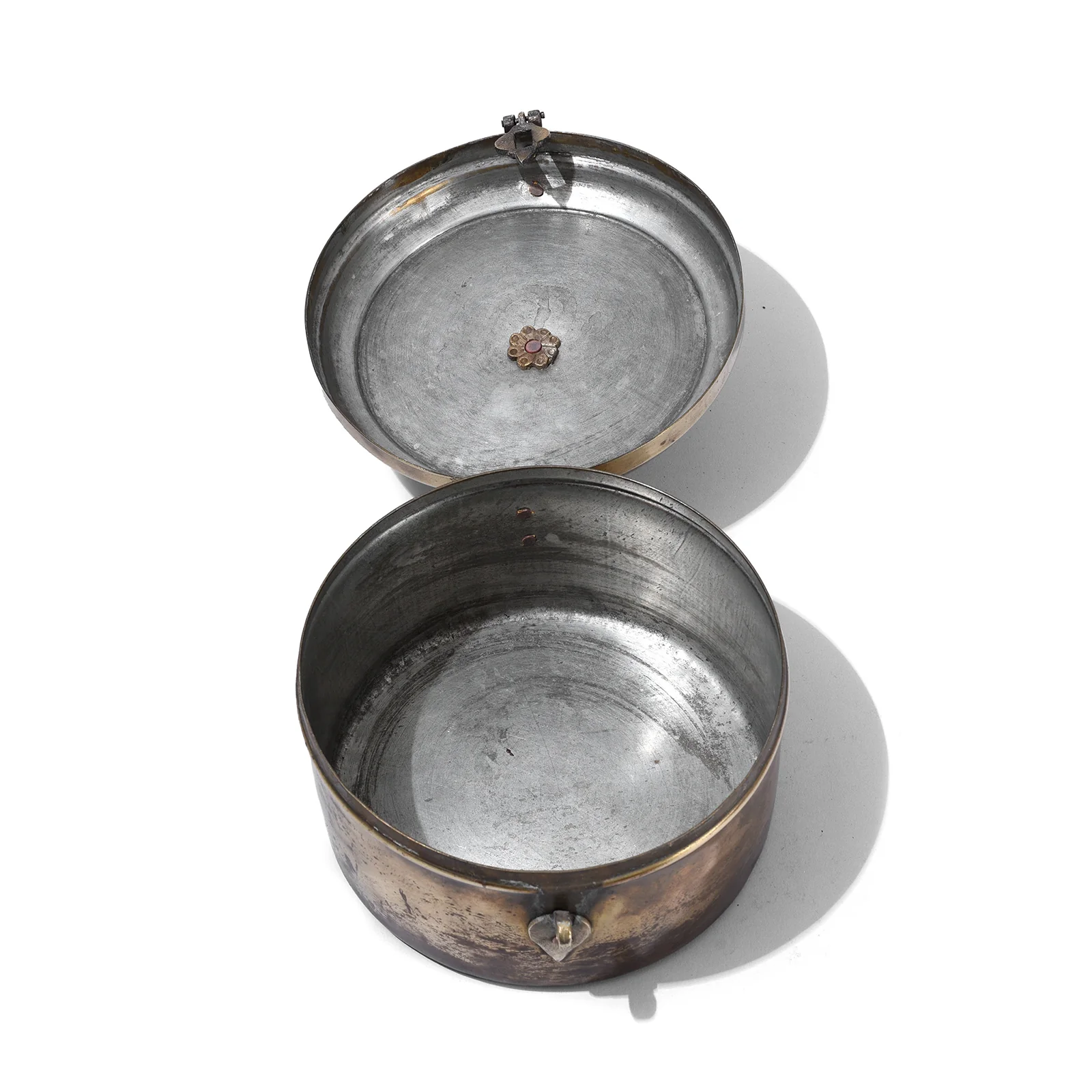 Brass Chapati Box From Bombay - Ca 1920 - Image 4