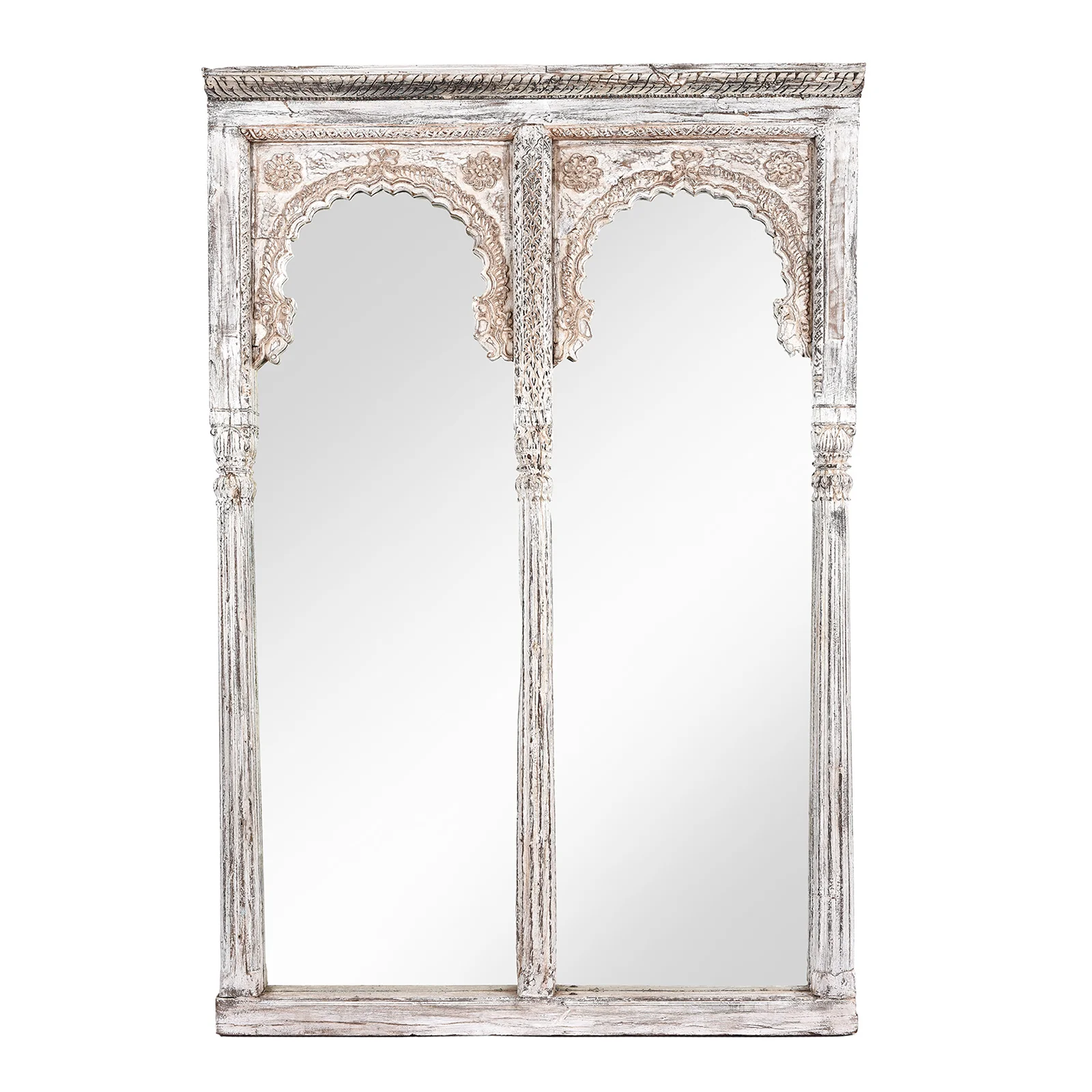 Indian Double Arch Mirror - 19thC (148 x 223cm)