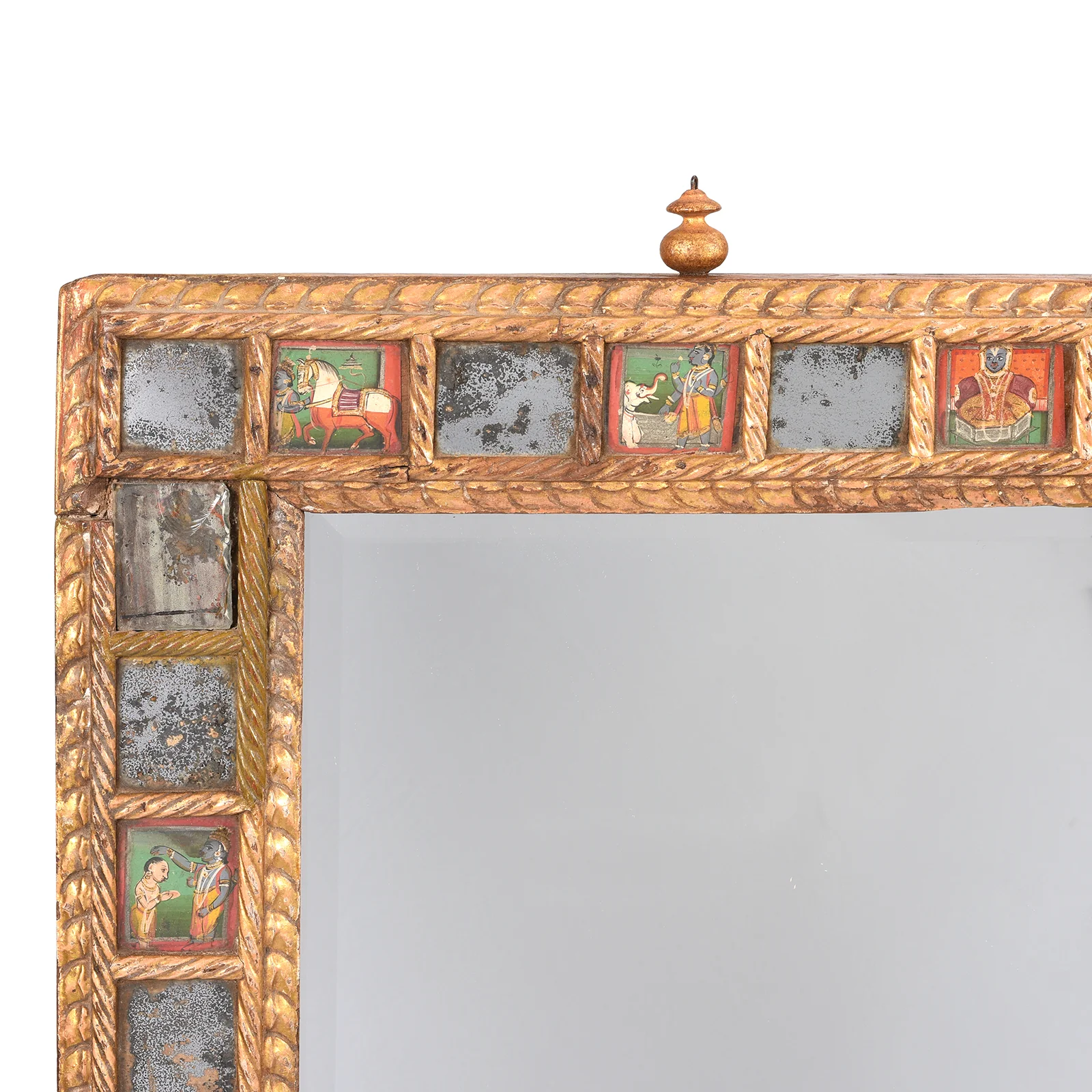 Indian Mirror Made From A Krishna Swing - Late 18th Century - Image 3