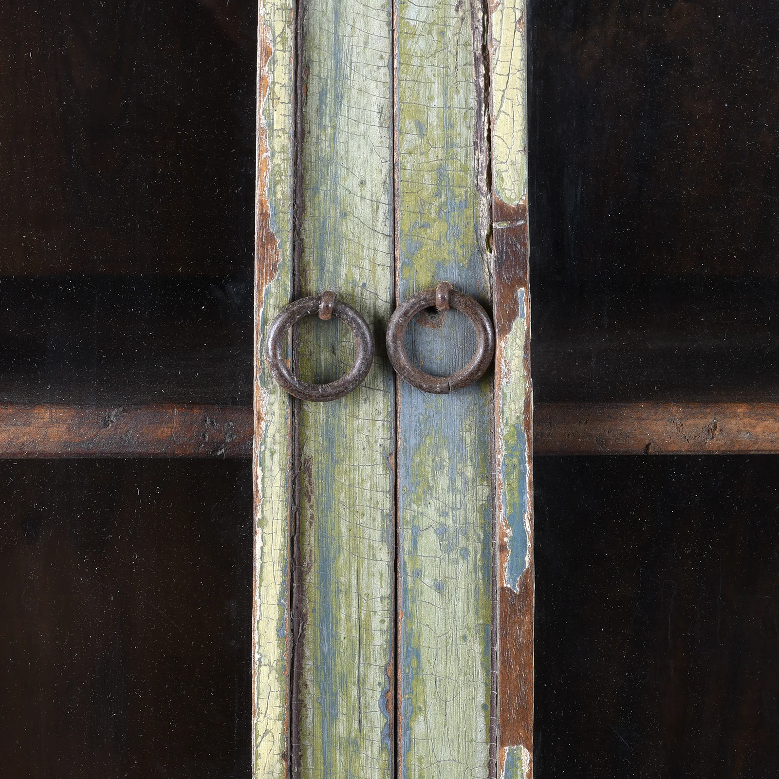 Green Painted Glazed Wall Cabinet - 19th Century - Image 5