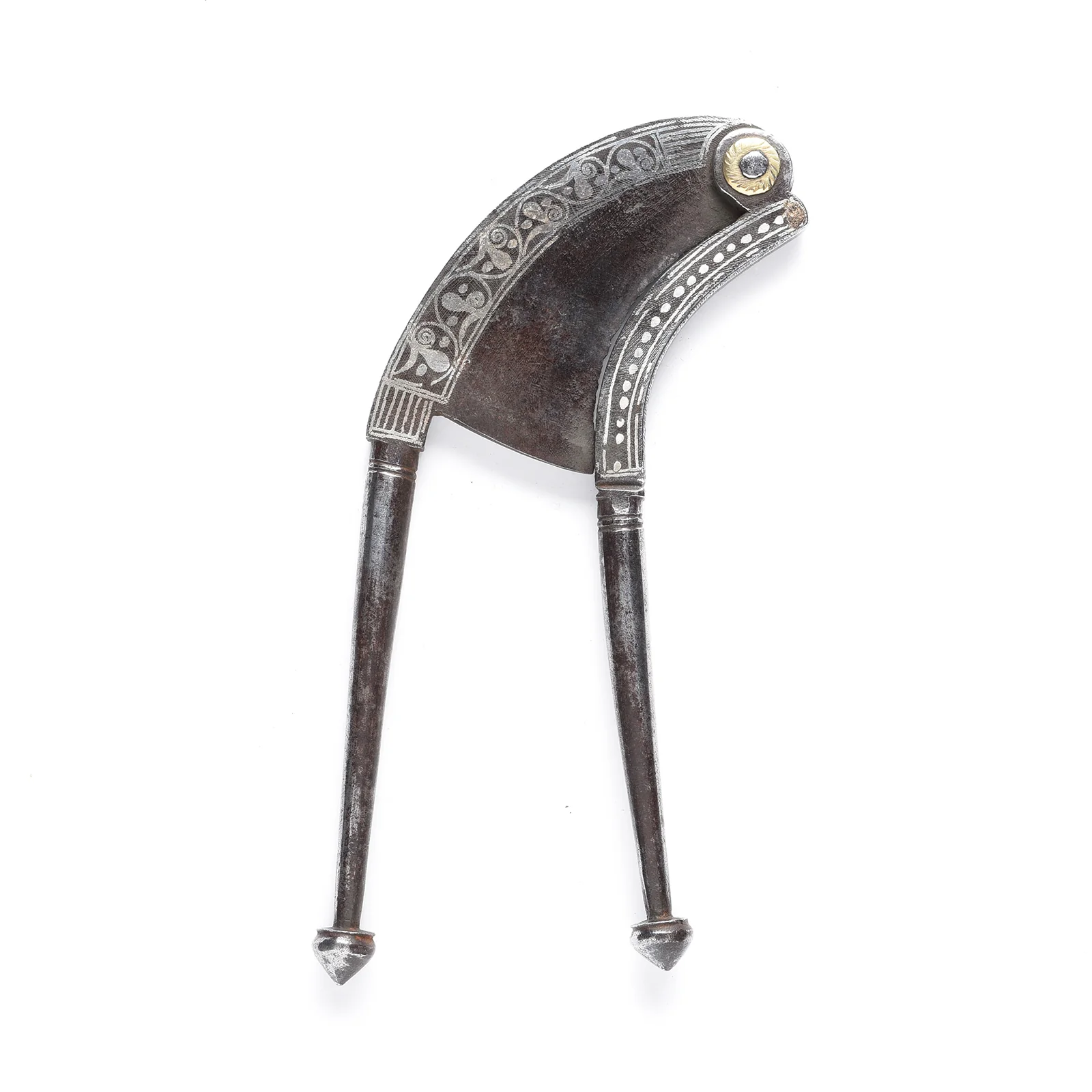 Koftgari Sarota - Betel Nut Cutter from Rajasthan - 19th Century - Image 4