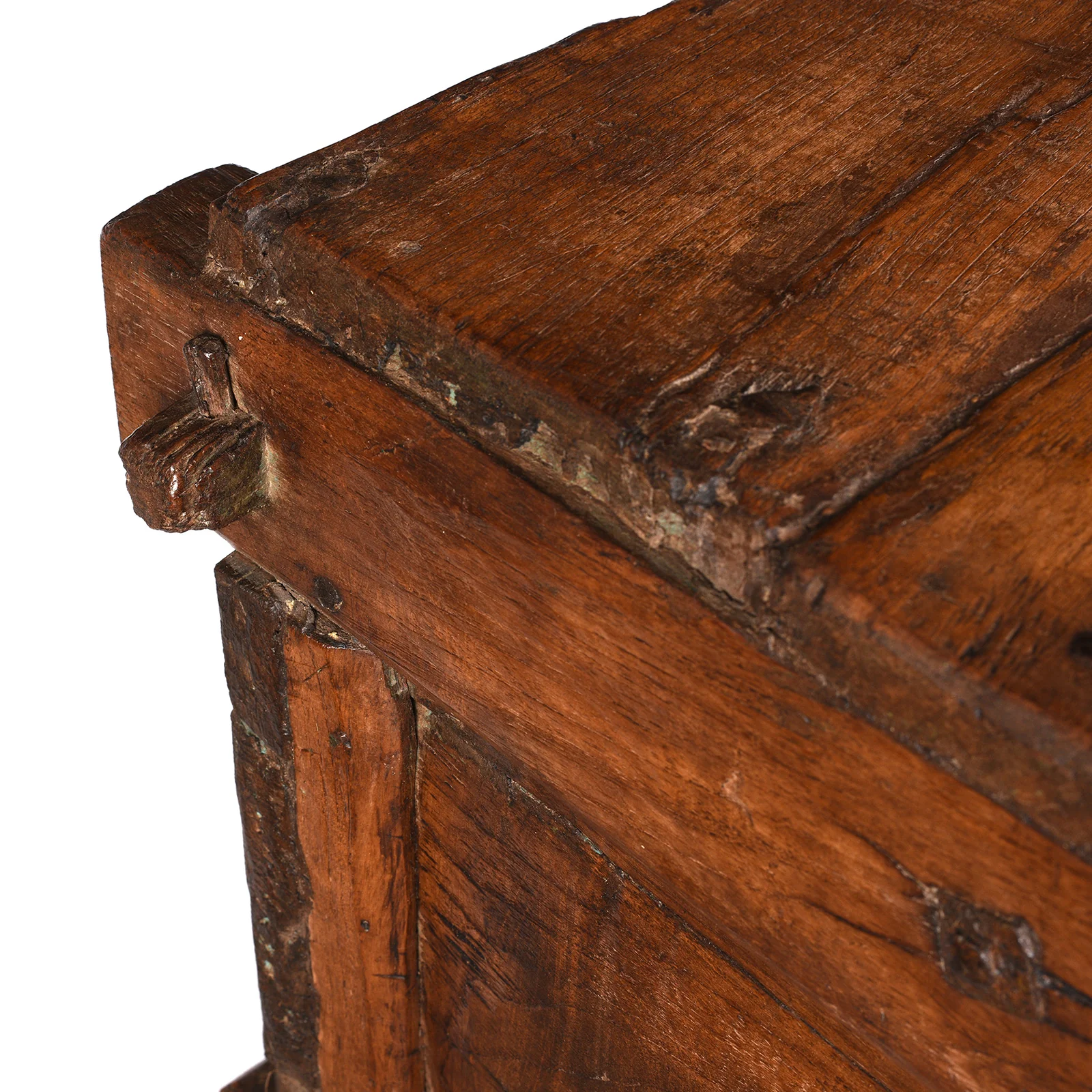 Carved Teak Majus Dowry Chest From Saurashtra - 19th Century - Image 17
