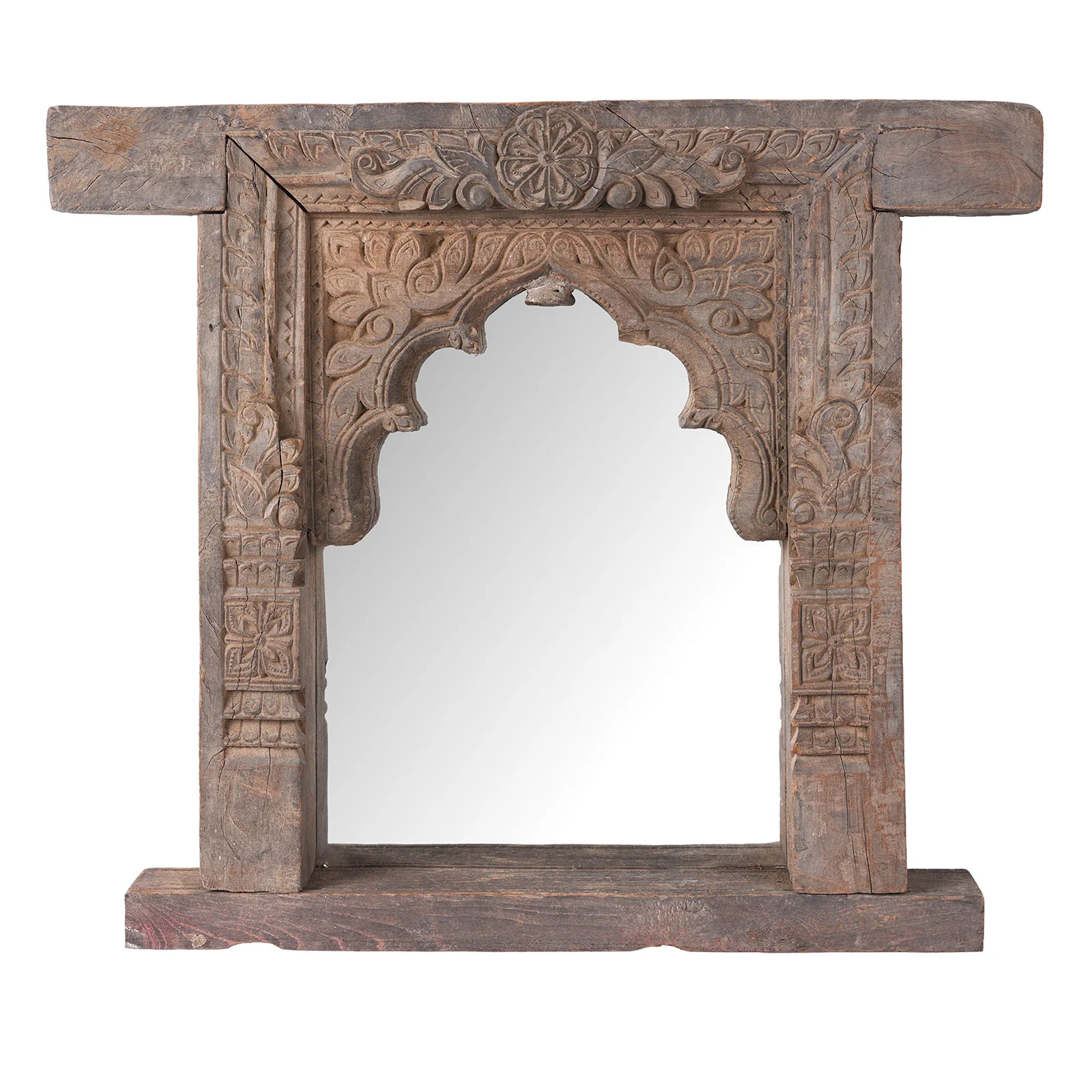 Carved Mirror From Andhra Pradesh - 19th Century