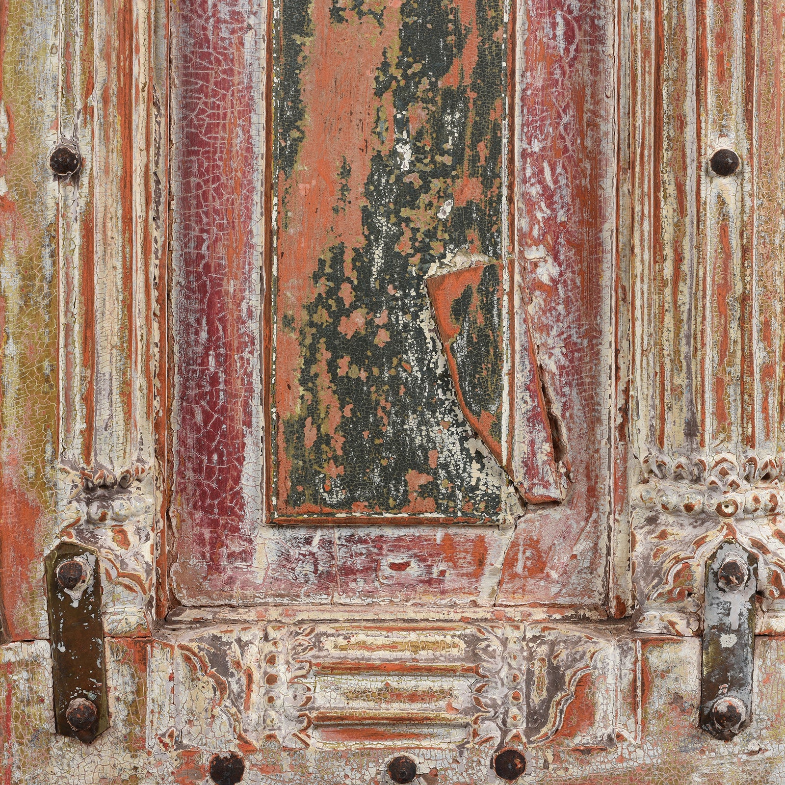 White Painted Jali Doors From Gujarat - 19th Century - Image 4