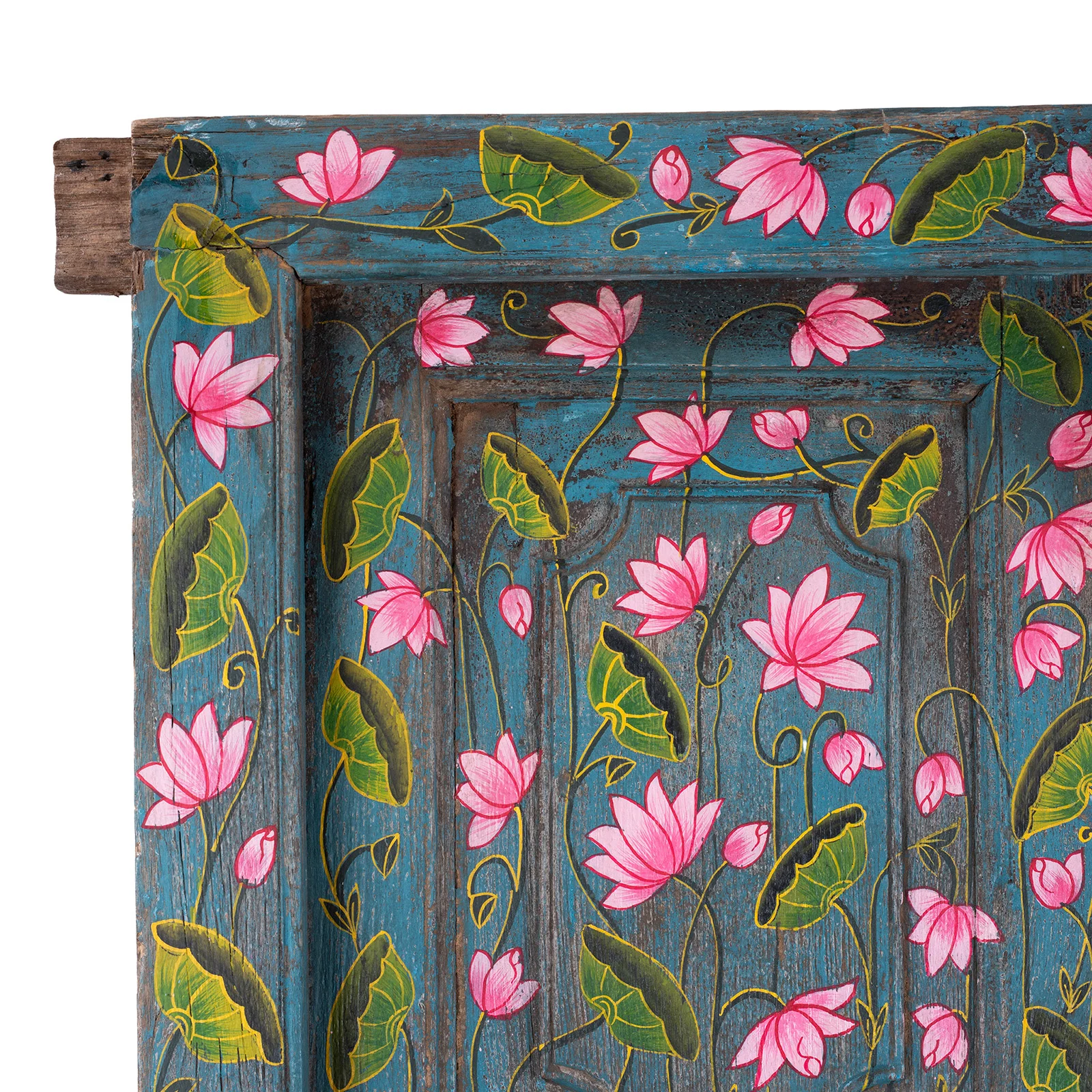 Painted Lotus Door & Frame - Image 2