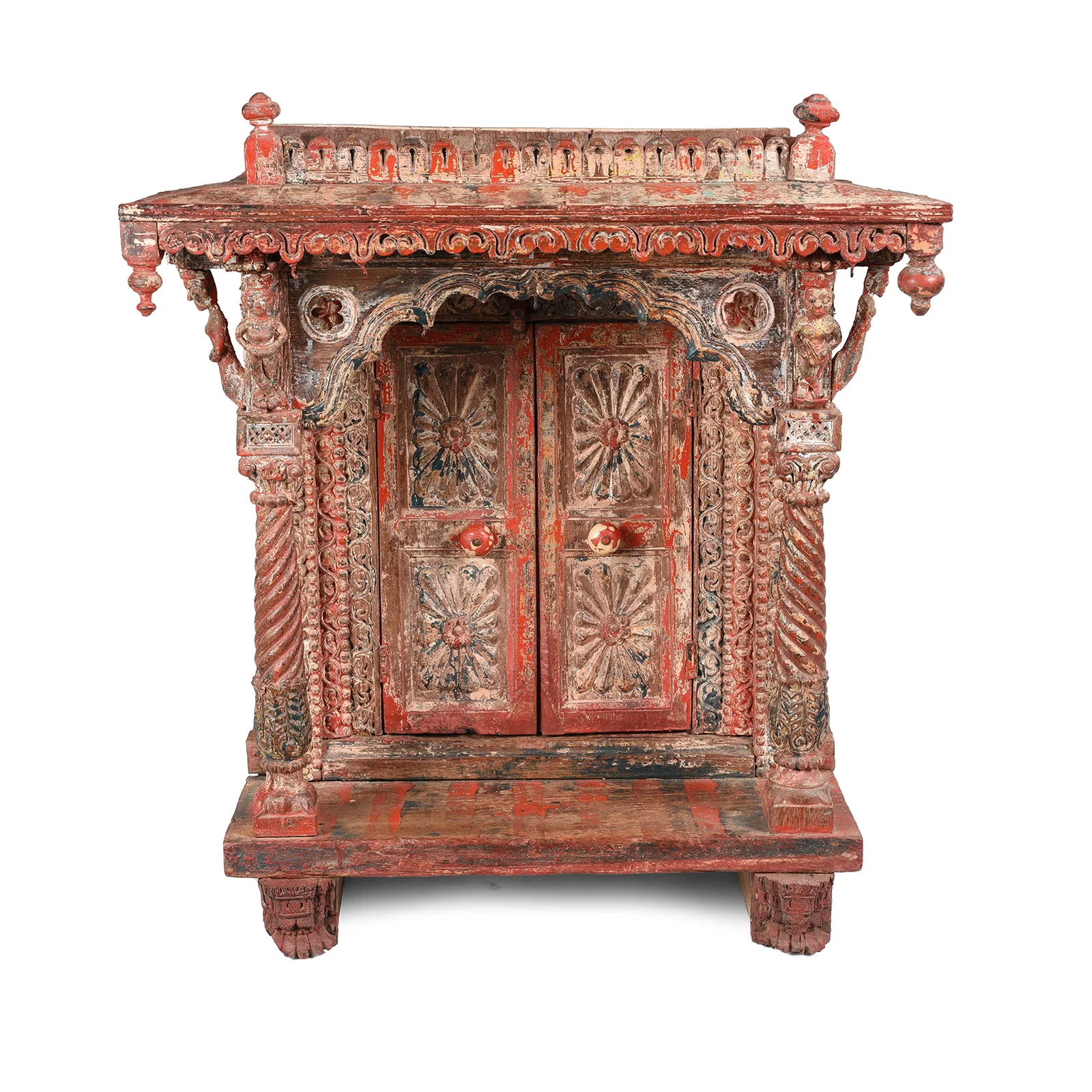 Indian Painted House Shrine From Gujarat - 19thC - Image 2