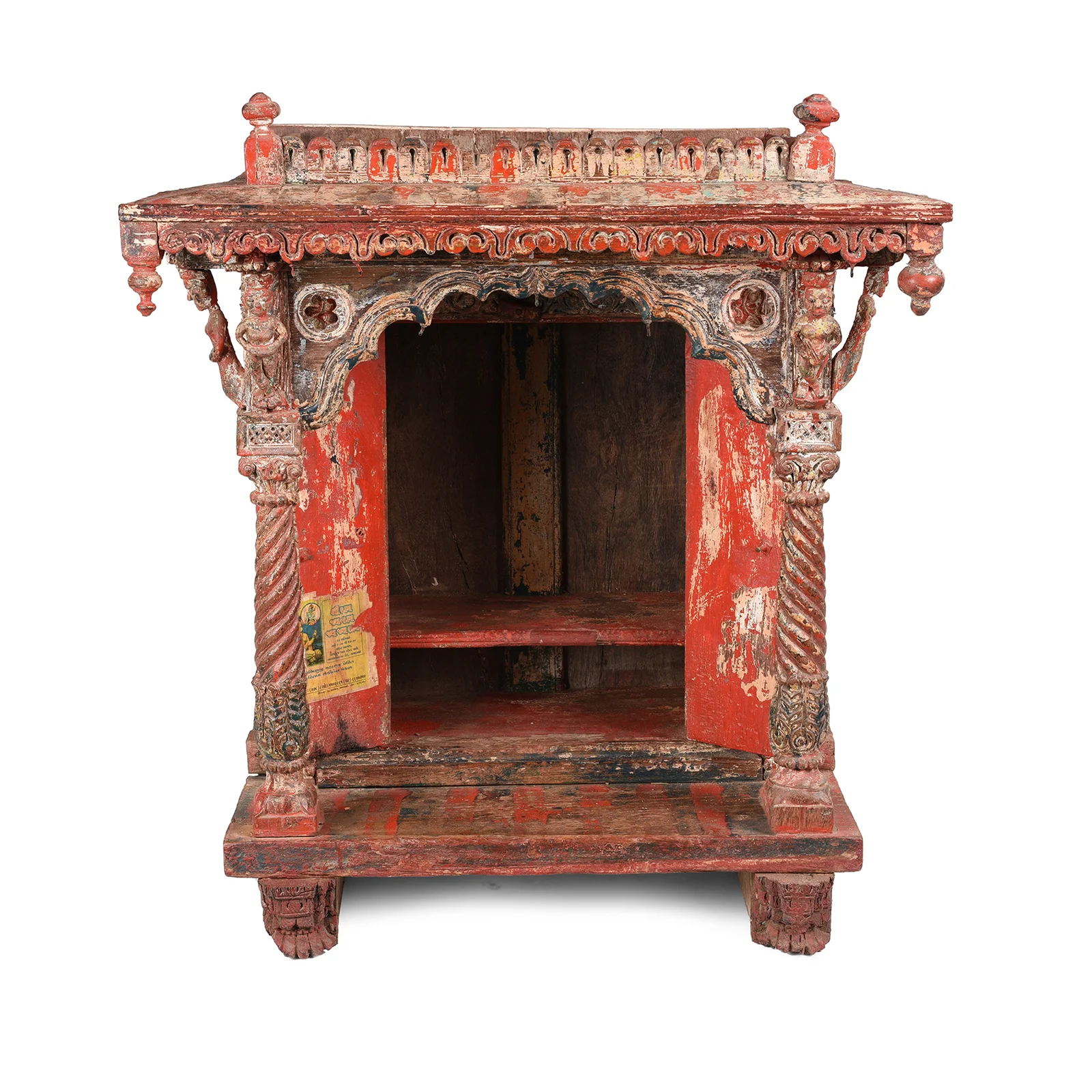 Indian Painted House Shrine From Gujarat - 19thC - Image 4