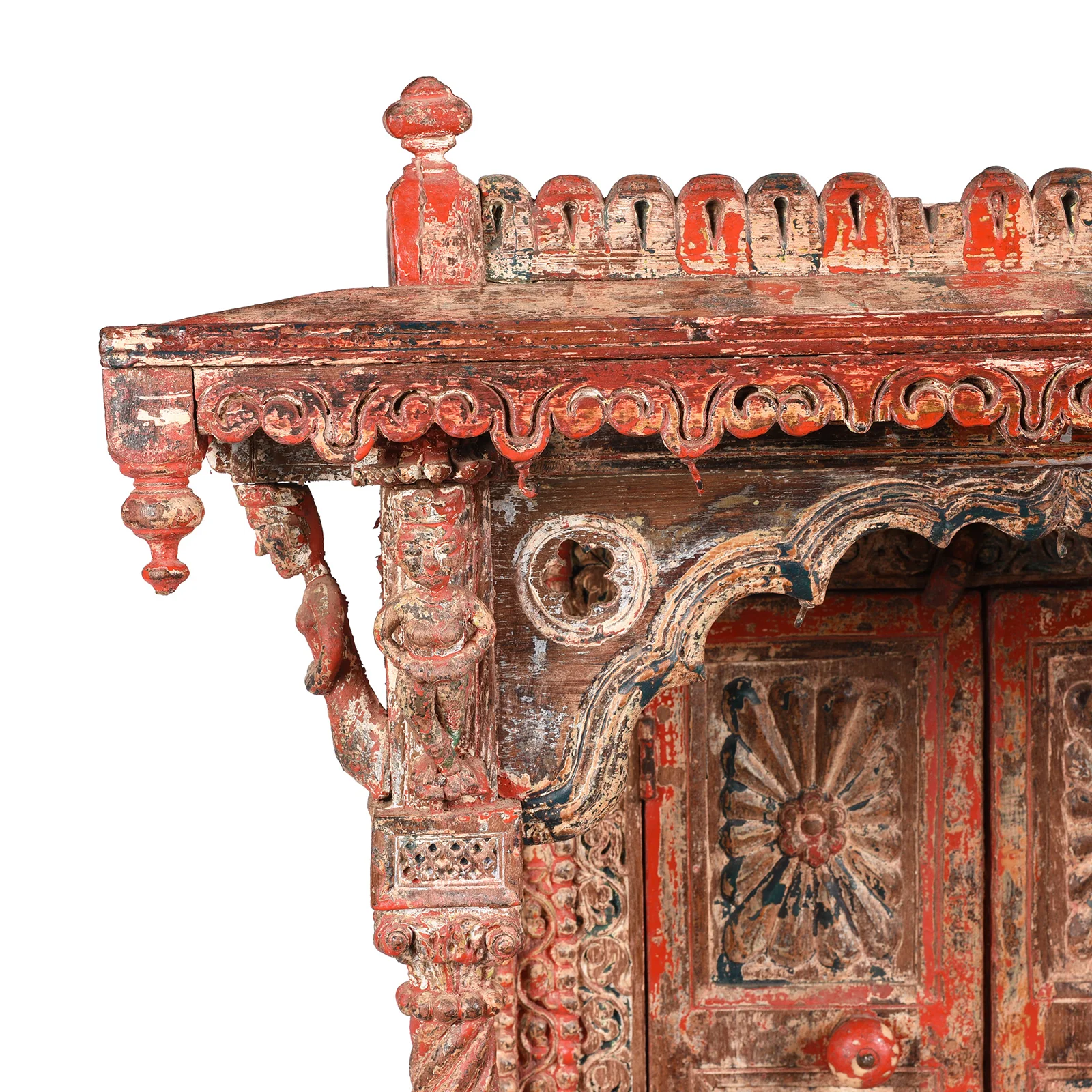 Indian Painted House Shrine From Gujarat - 19thC - Image 5