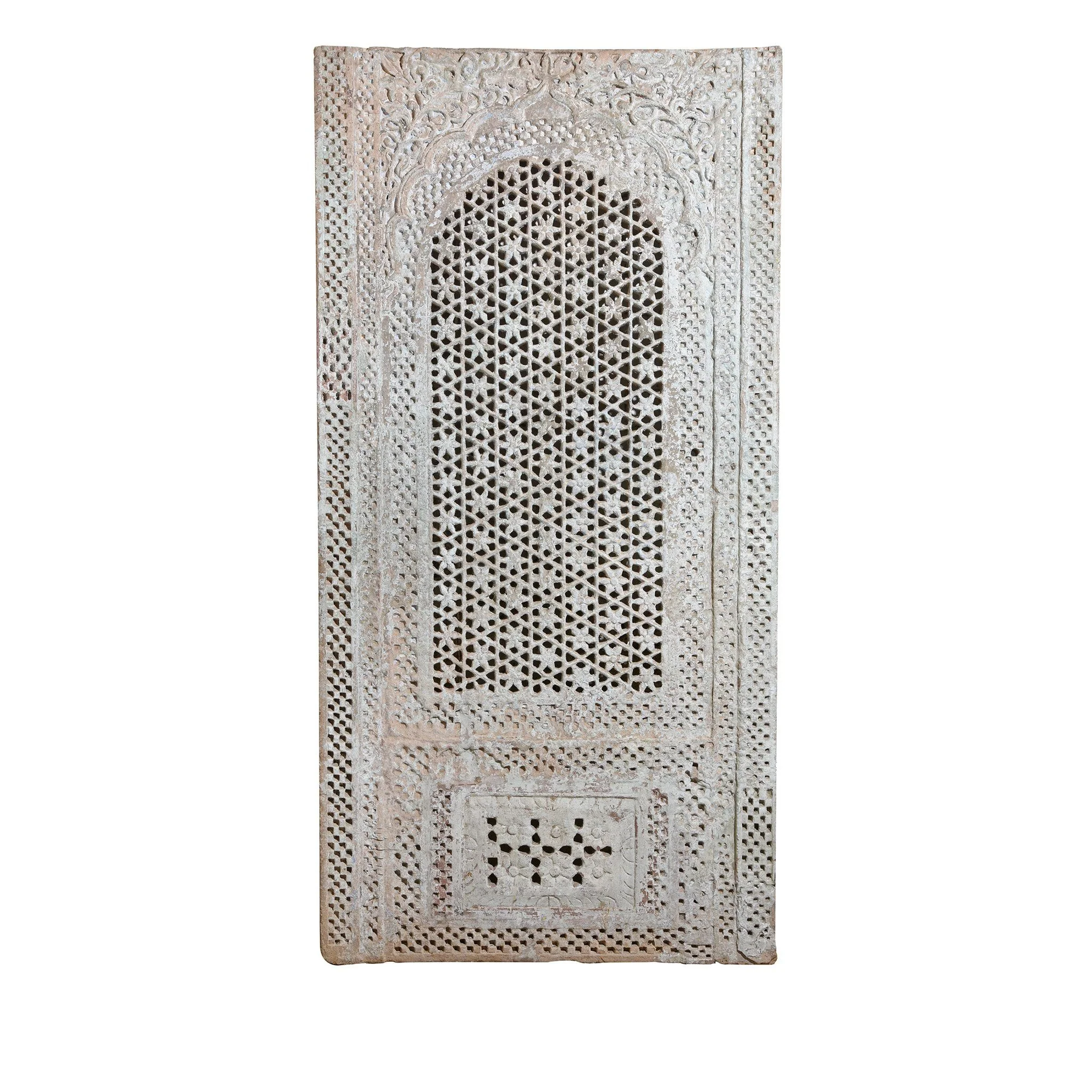 Stone Jali Work Window Panel From Jodhpur - 19thC
