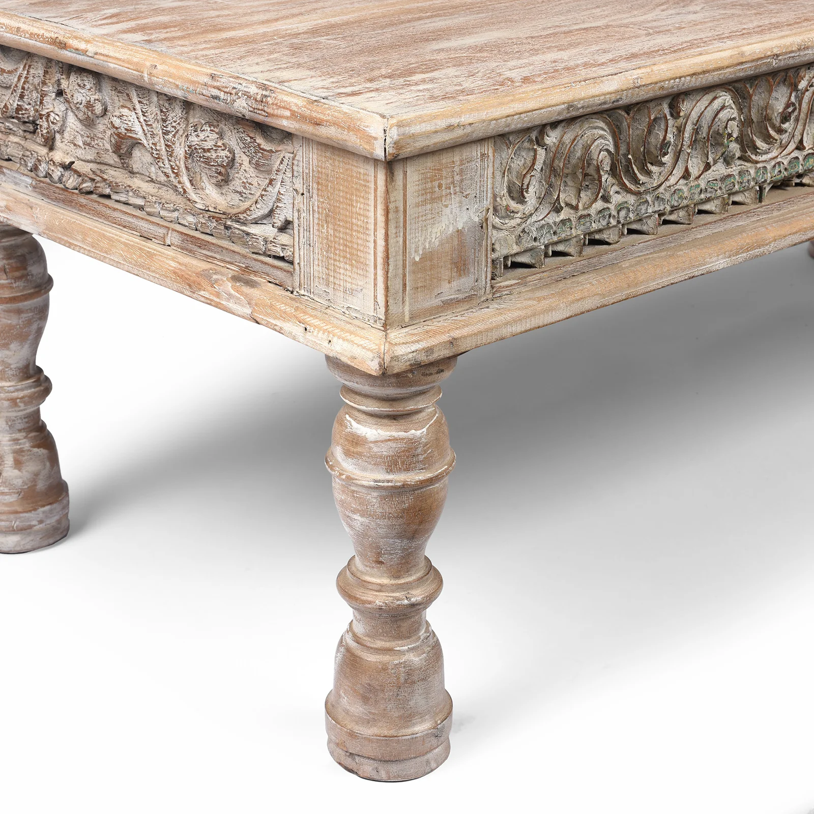 Indian Takhat Coffee Table Made From Reclaimed Teak - Image 4