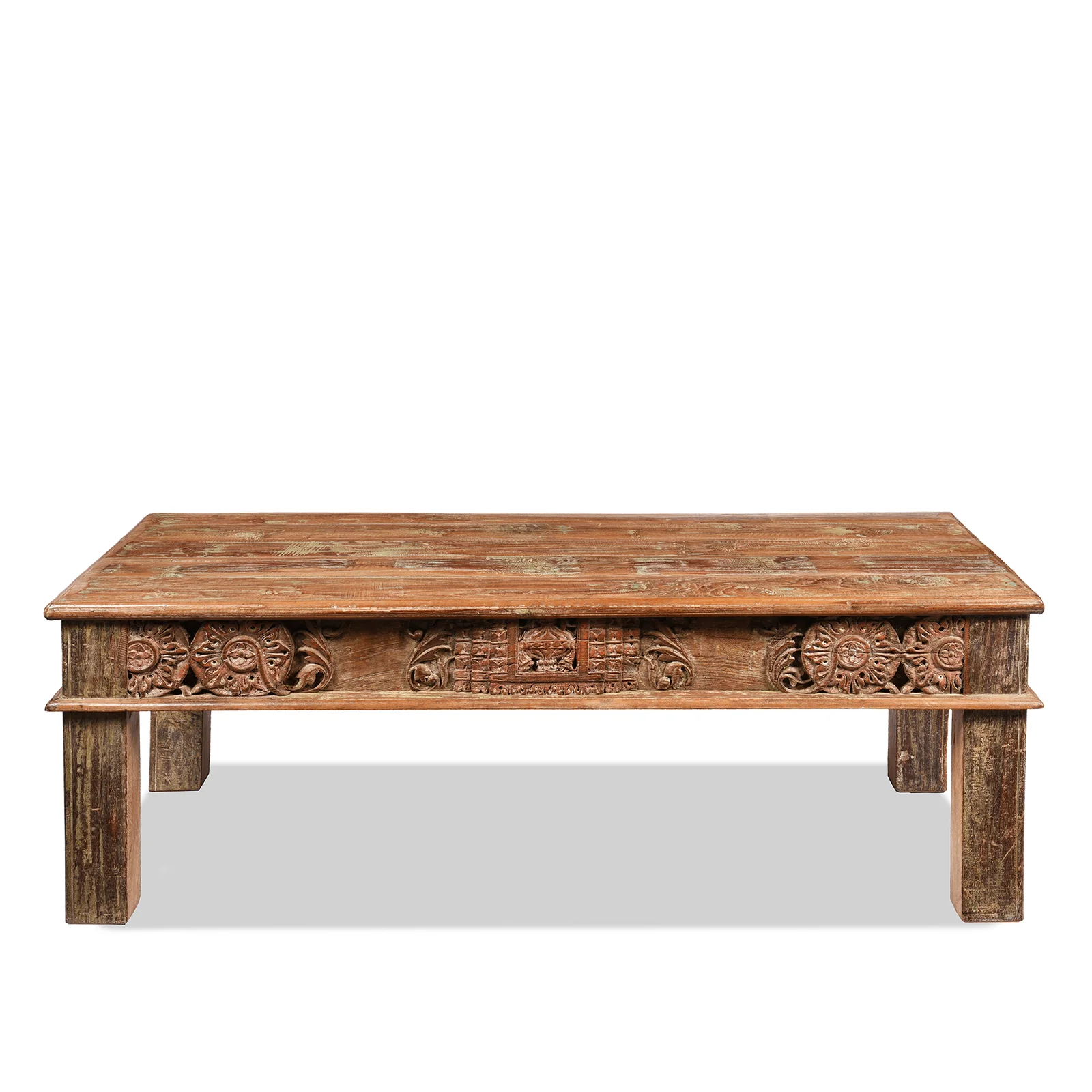 Indian Takhat Coffee Table Made From Reclaimed Teak - Image 2