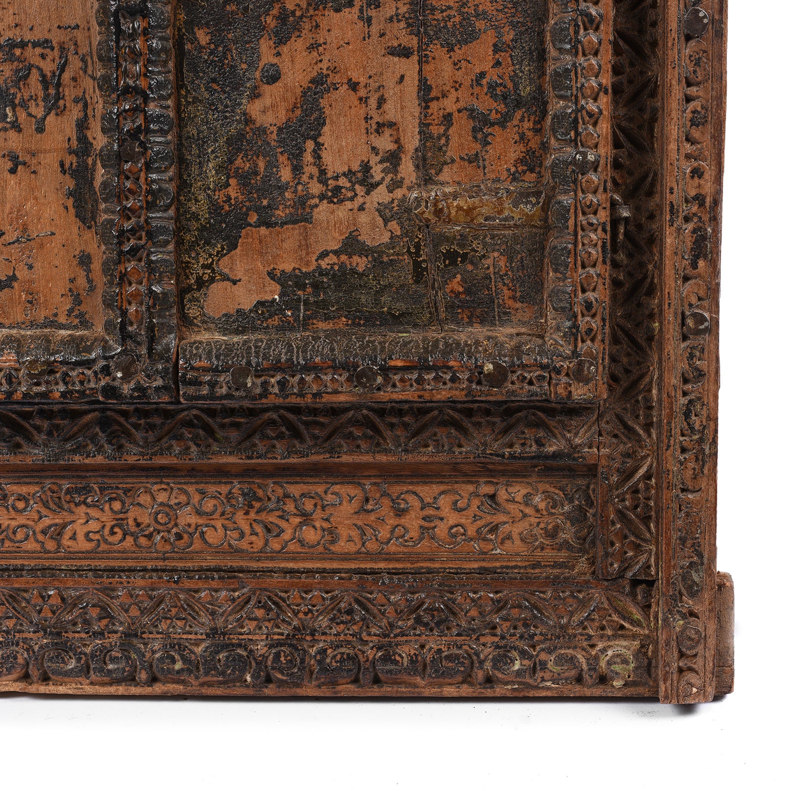 Indian Window Shutter Mirror From Nagaur - 19thC - Image 5