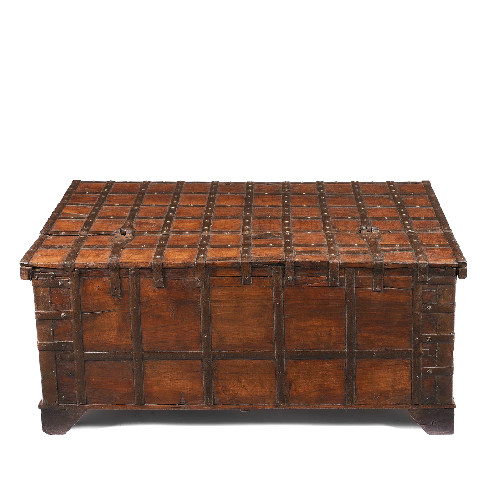 Iron Bound Indian Chest From Gujarat - 19thC - Image 11