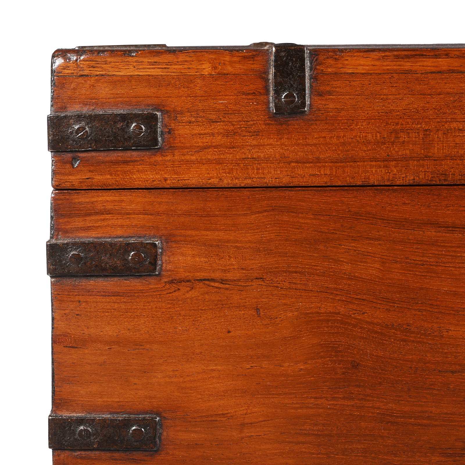 Iron Bound Indian Military Chest -19th Century - Image 2