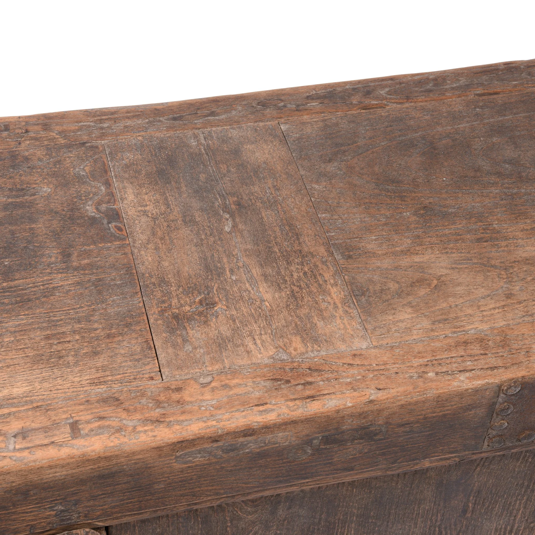 Iron Bound 4 Door Long Sideboard From Mongolia - 19thC - Image 5