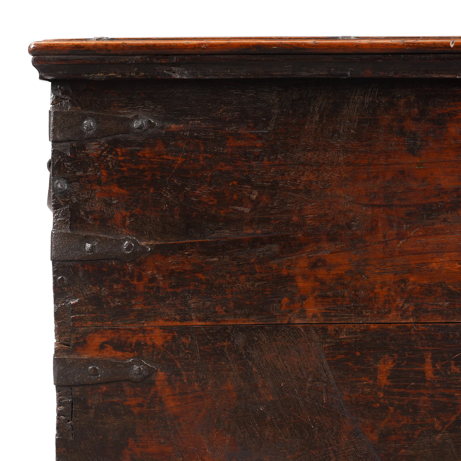Iron Bound Teak Chest From Gujarat - 19th Century - Image 2