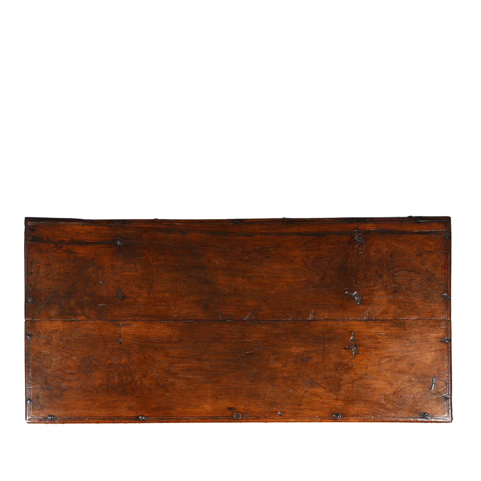 Iron Bound Teak Chest From Gujarat - 19th Century - Image 4