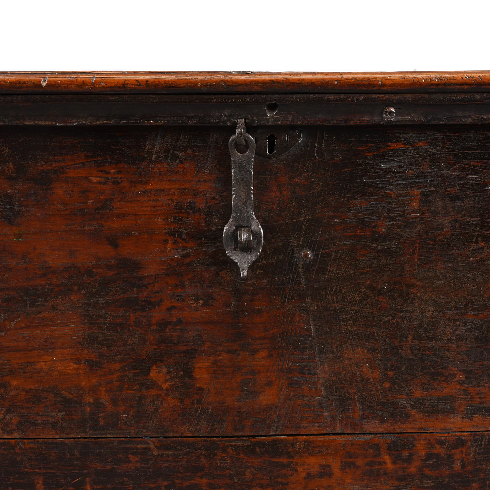 Iron Bound Teak Chest From Gujarat - 19th Century - Image 8