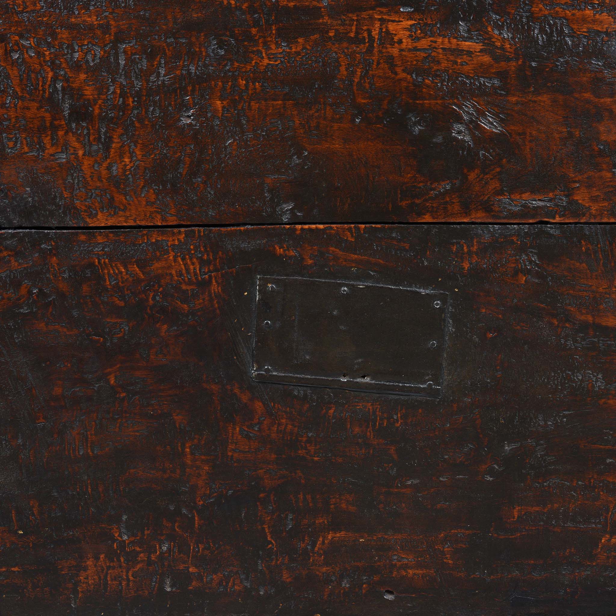 Iron Bound Teak Chest From Gujarat - 19thC - Image 16