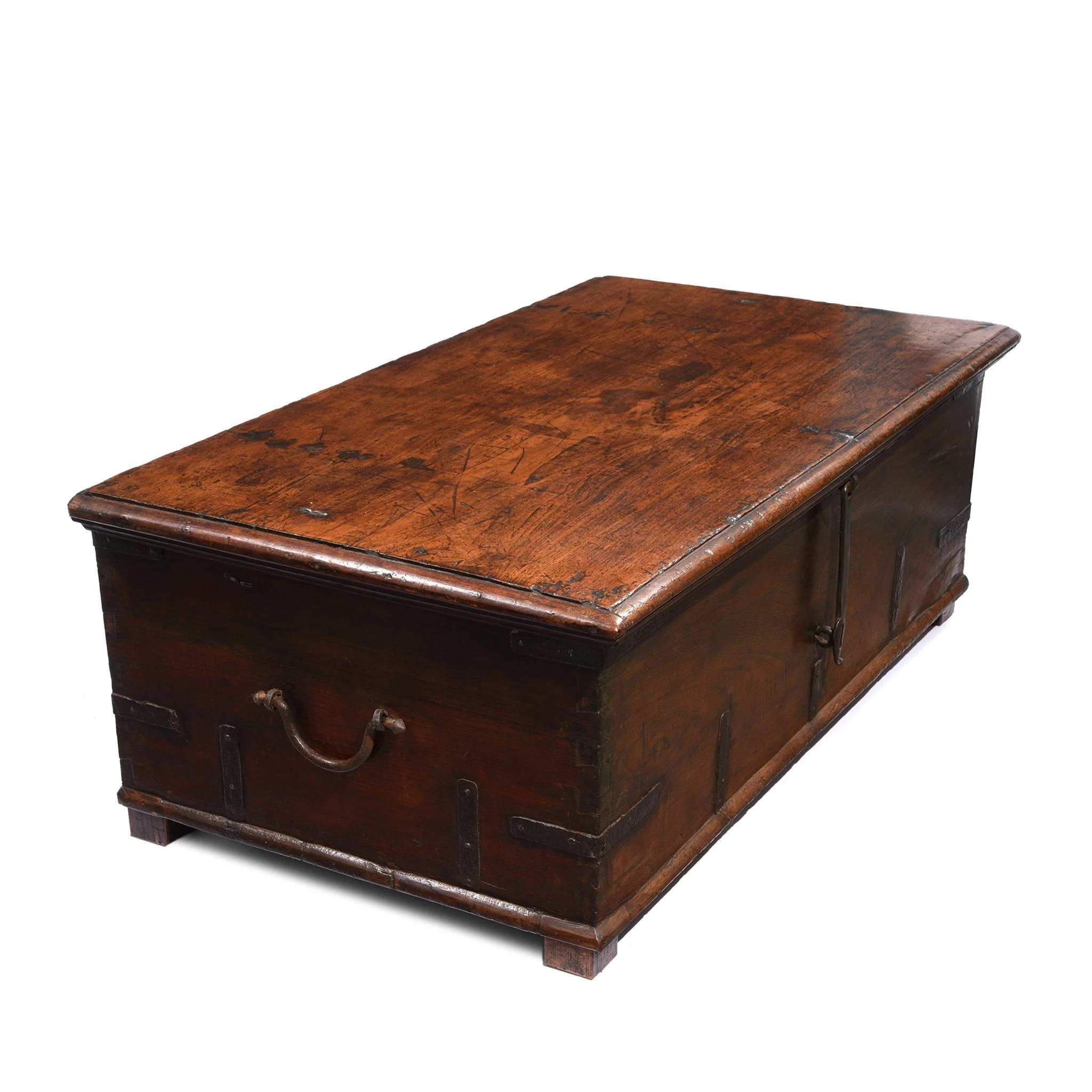 Iron Bound Teak Chest From Gujarat - 19thC - Image 2