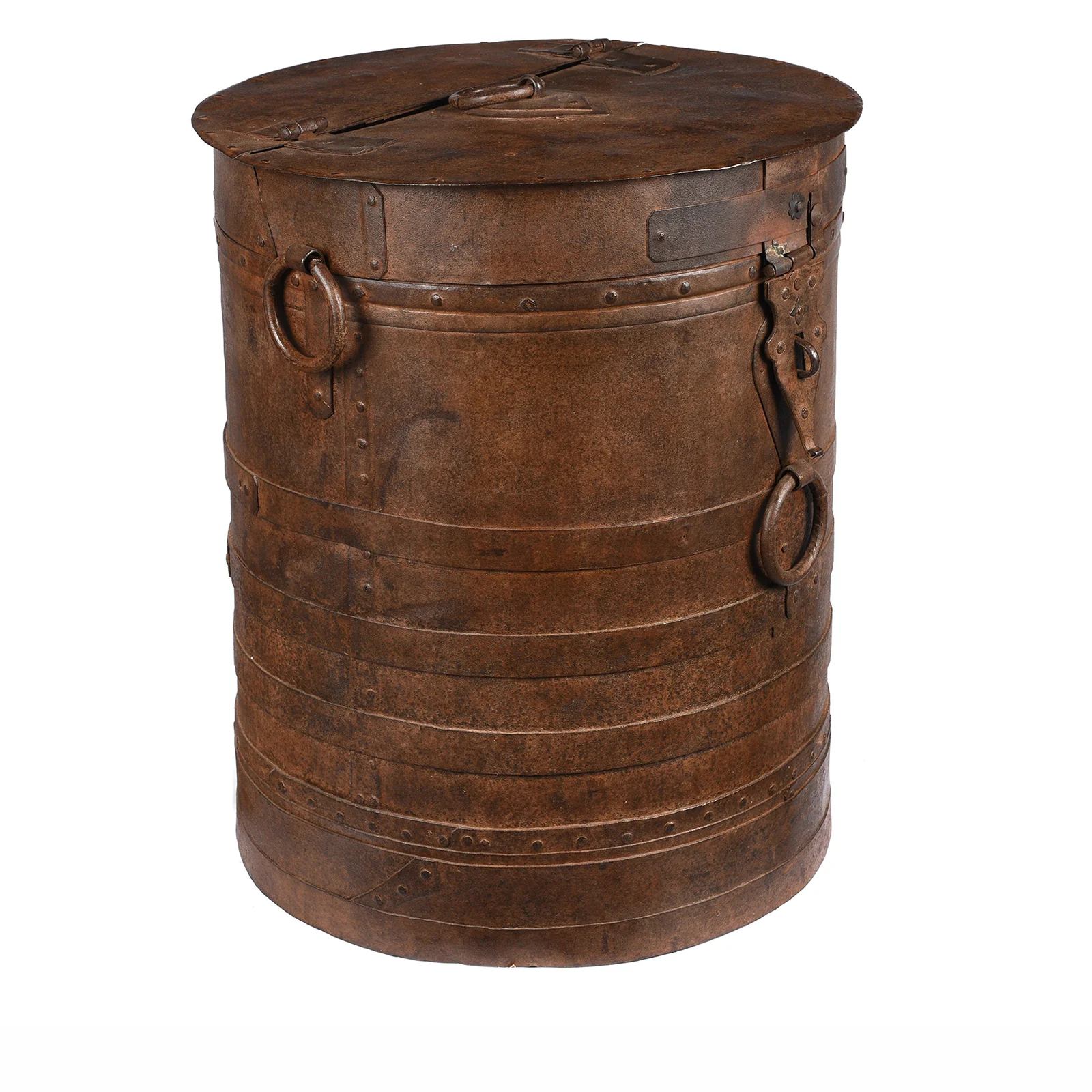 Iron Grain Storage Bin From Kutch - Ca 1920 - Image 2
