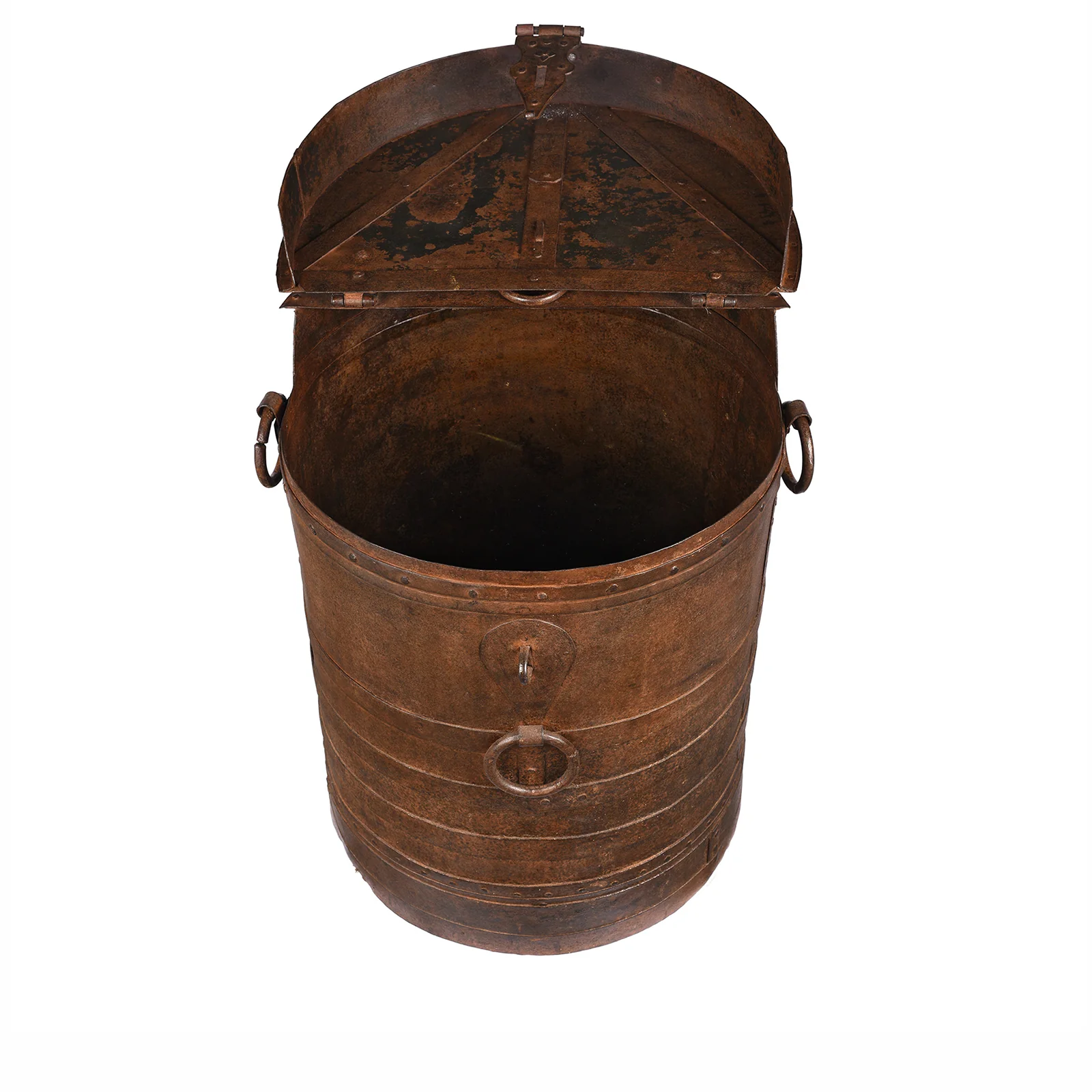 Iron Grain Storage Bin From Kutch - Ca 1920 - Image 3