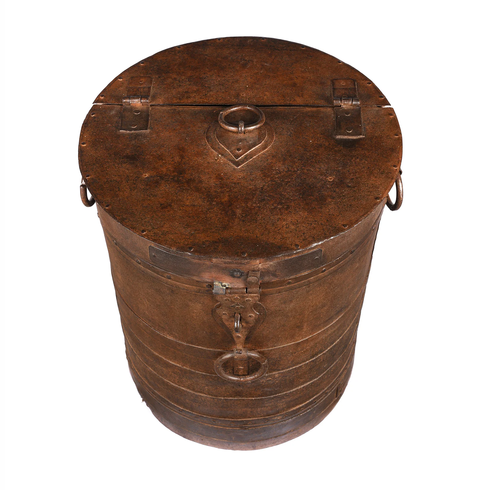 Iron Grain Storage Bin From Kutch - Ca 1920 - Image 4