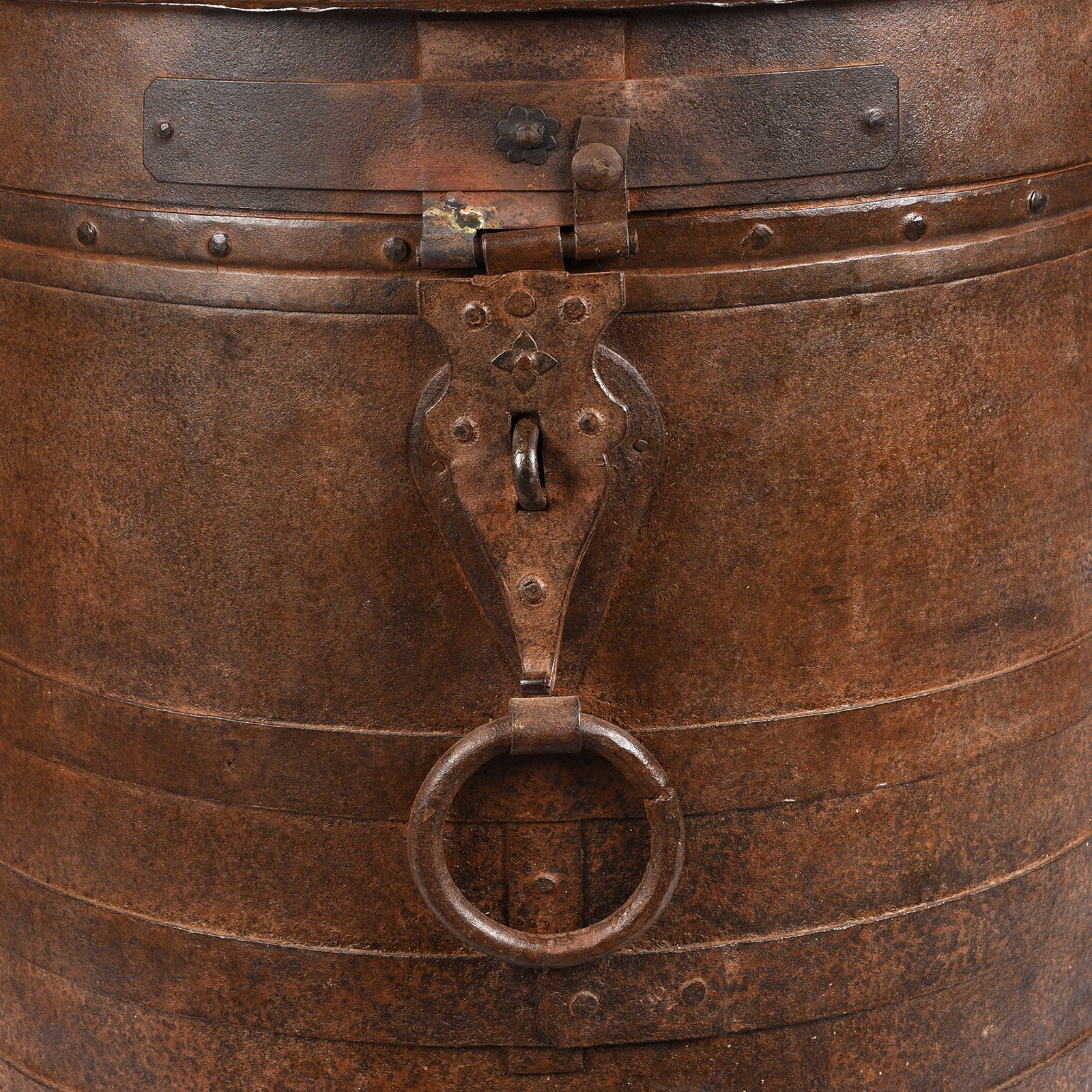 Iron Grain Storage Bin From Kutch - Ca 1920 - Image 7