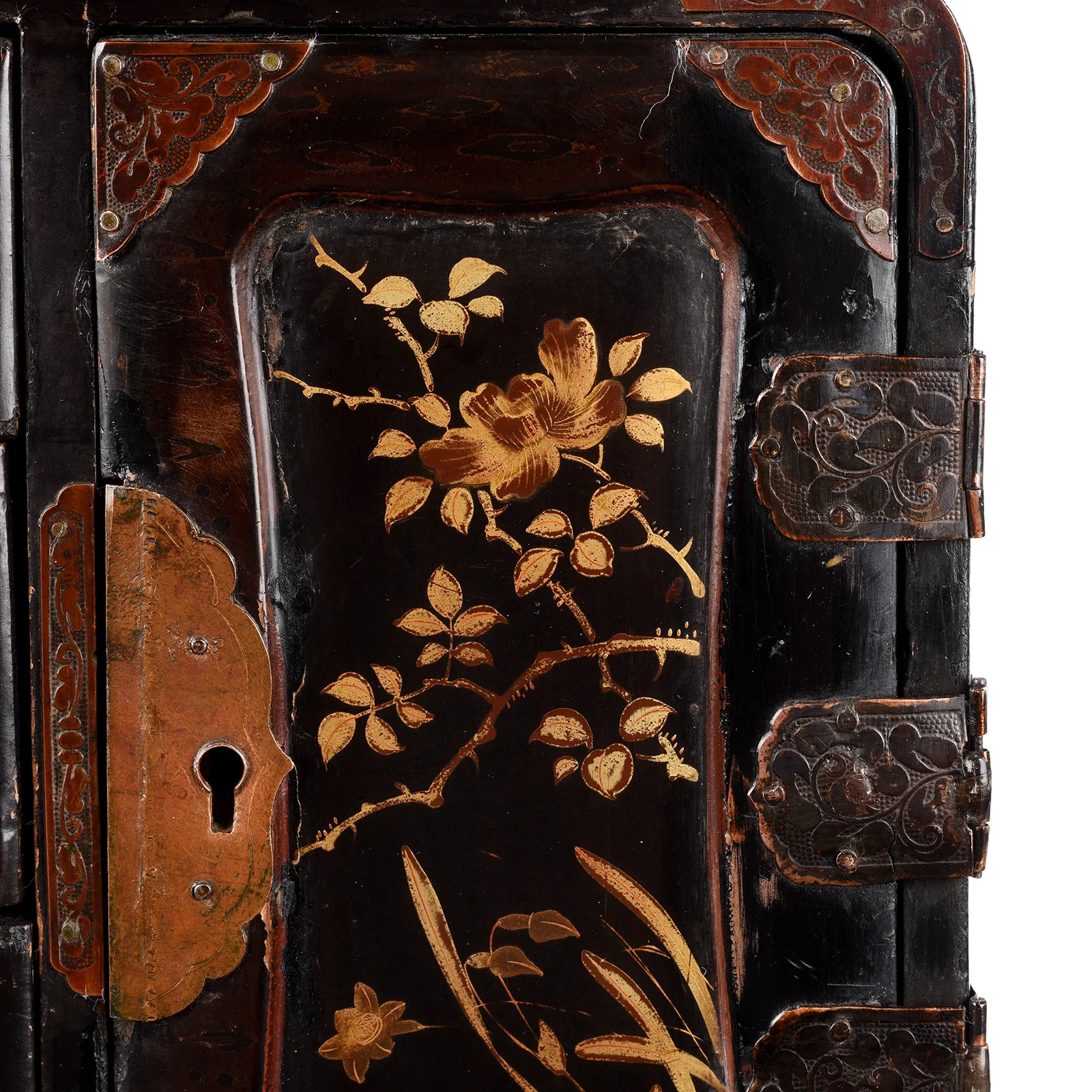 Japanese Black Lacquer Kodansu Cabinet - Meiji Period - Image 8