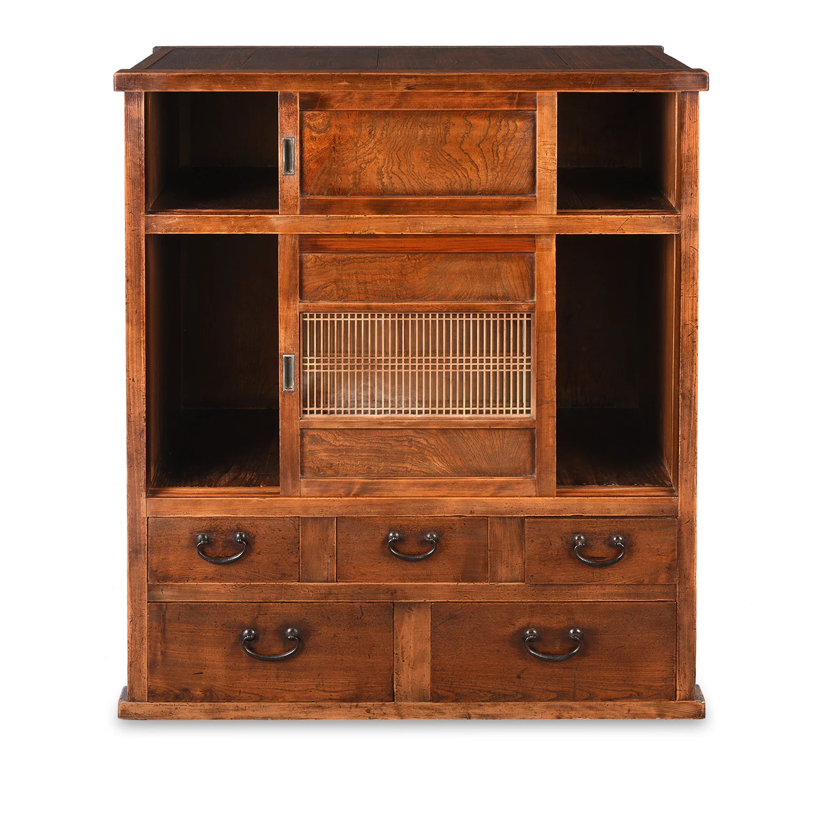 Japanese Keyaki Cha Dansu Chest - Meiji Era - Image 3