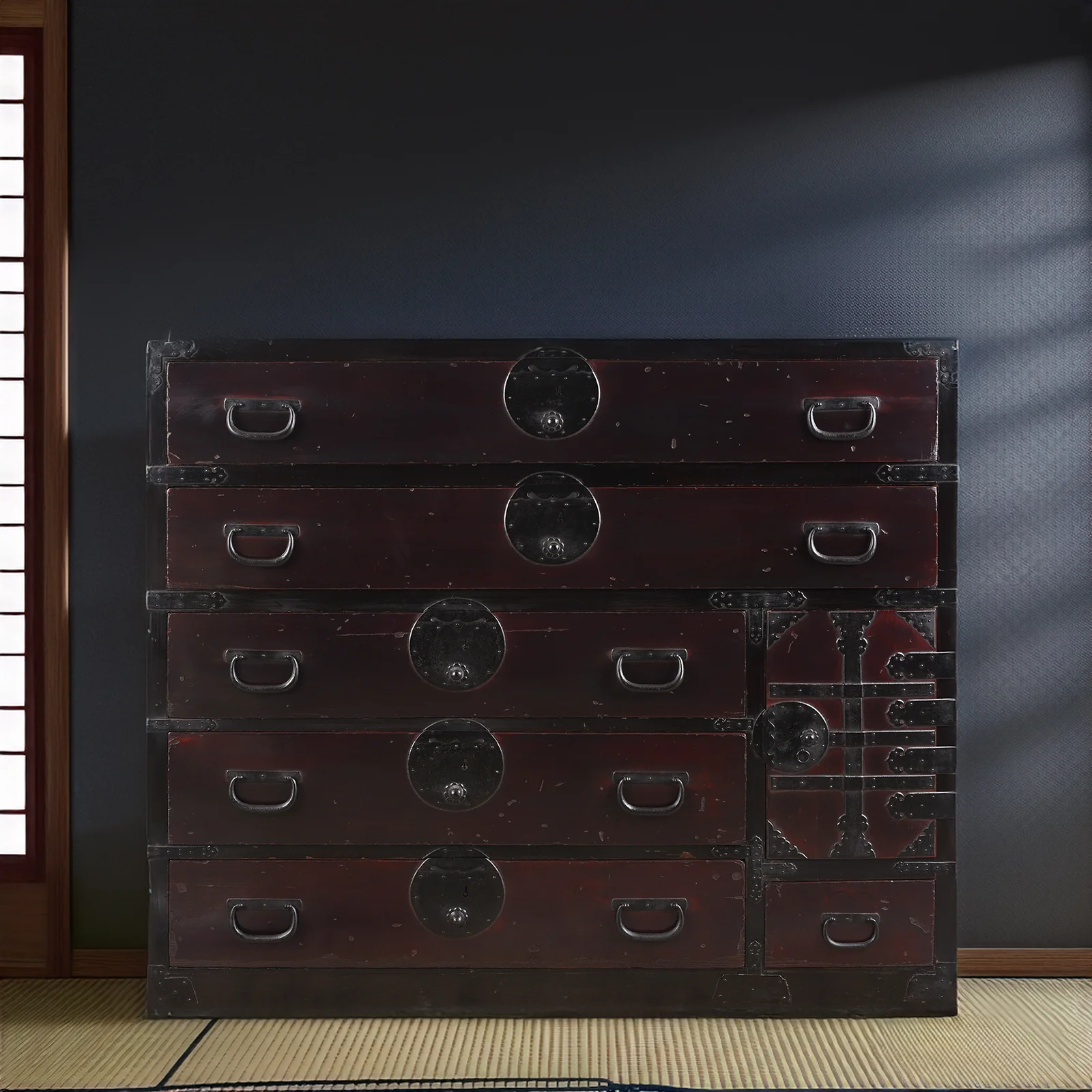 Japanese Isho Dansu With Secret Drawer - Taisho Period