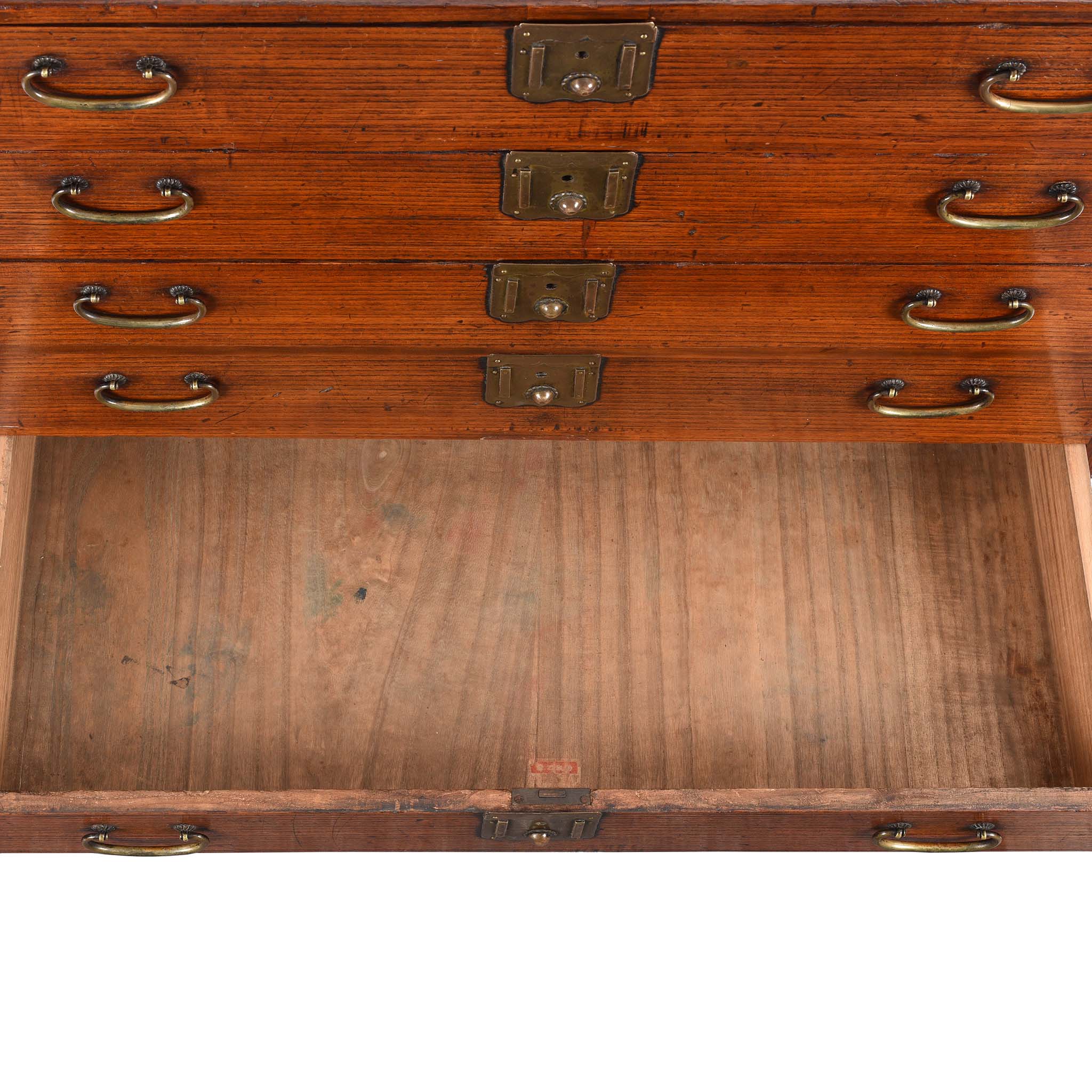 Japanese Kimono Dansu Chest - Late 19thC (Meiji Period) - Image 6