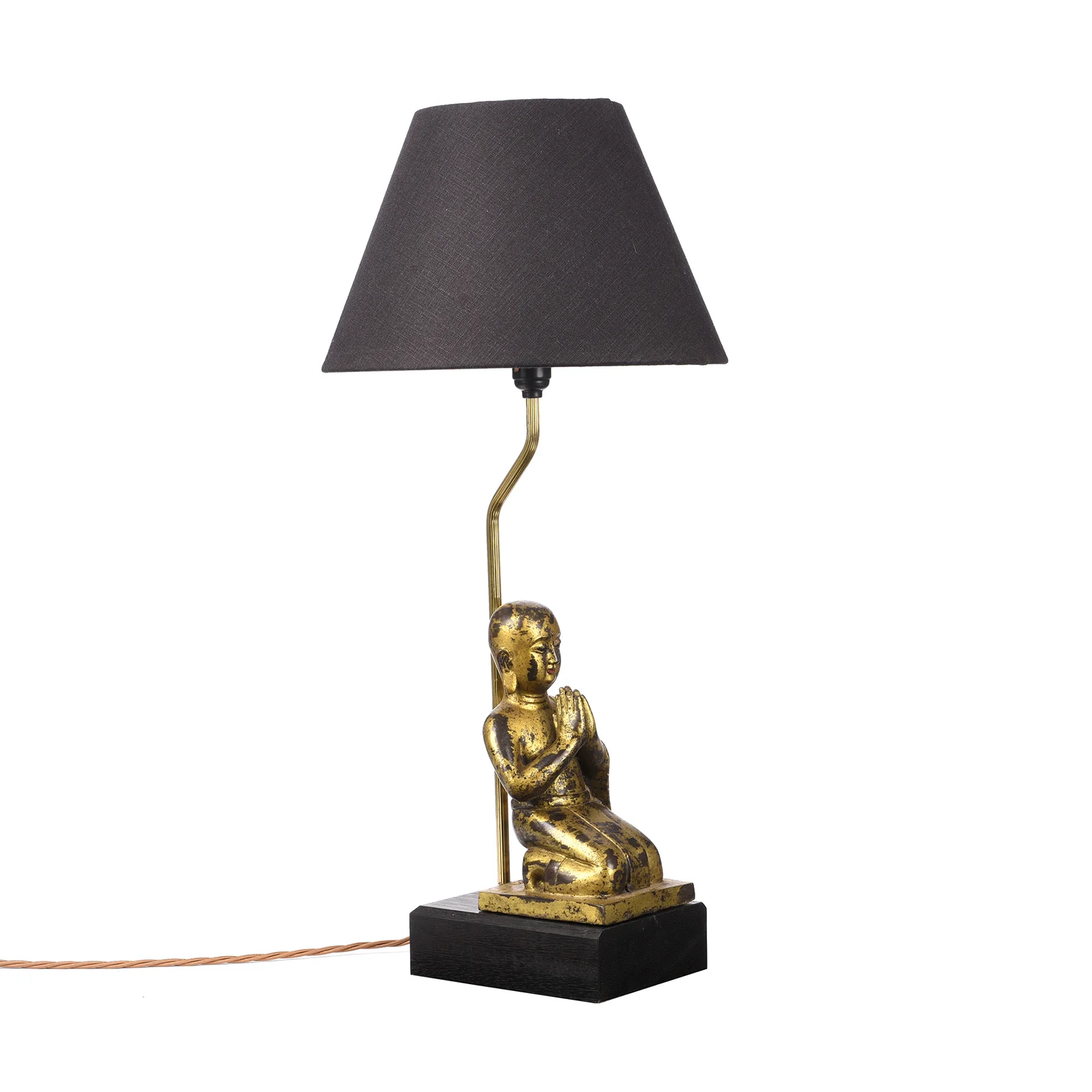 Kneeling Monk Table Lamp