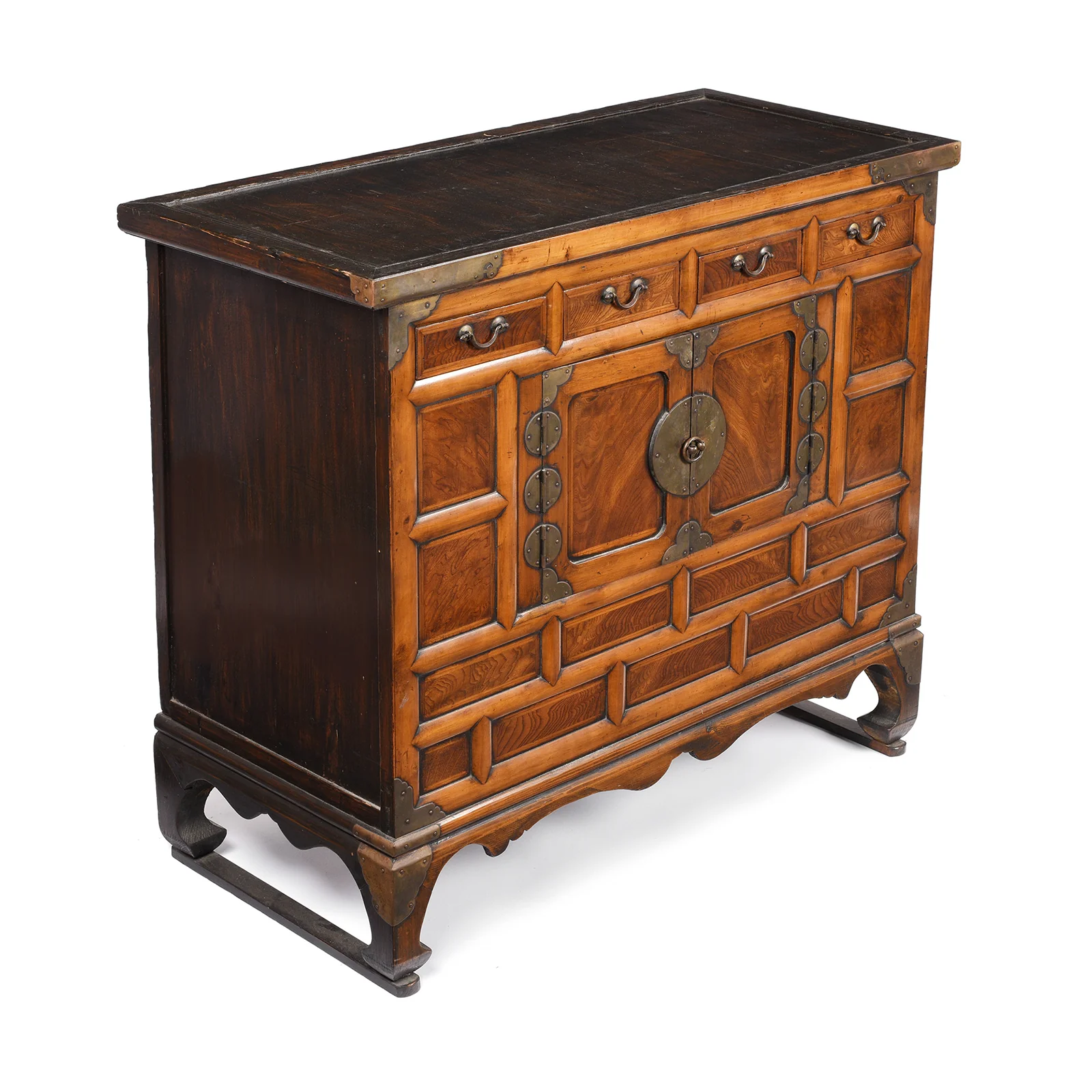 Korean Morijang Burr Elm Side Cabinet - 19thC - Image 3