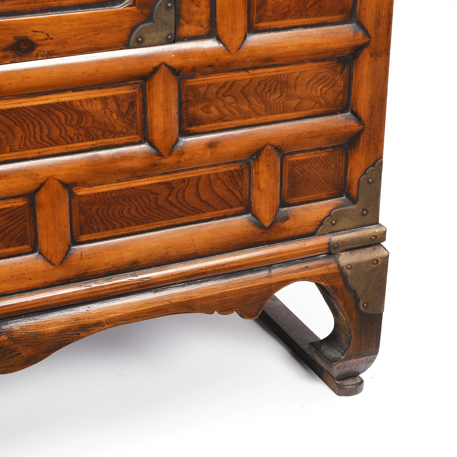 Korean Morijang Burr Elm Side Cabinet - 19thC - Image 7