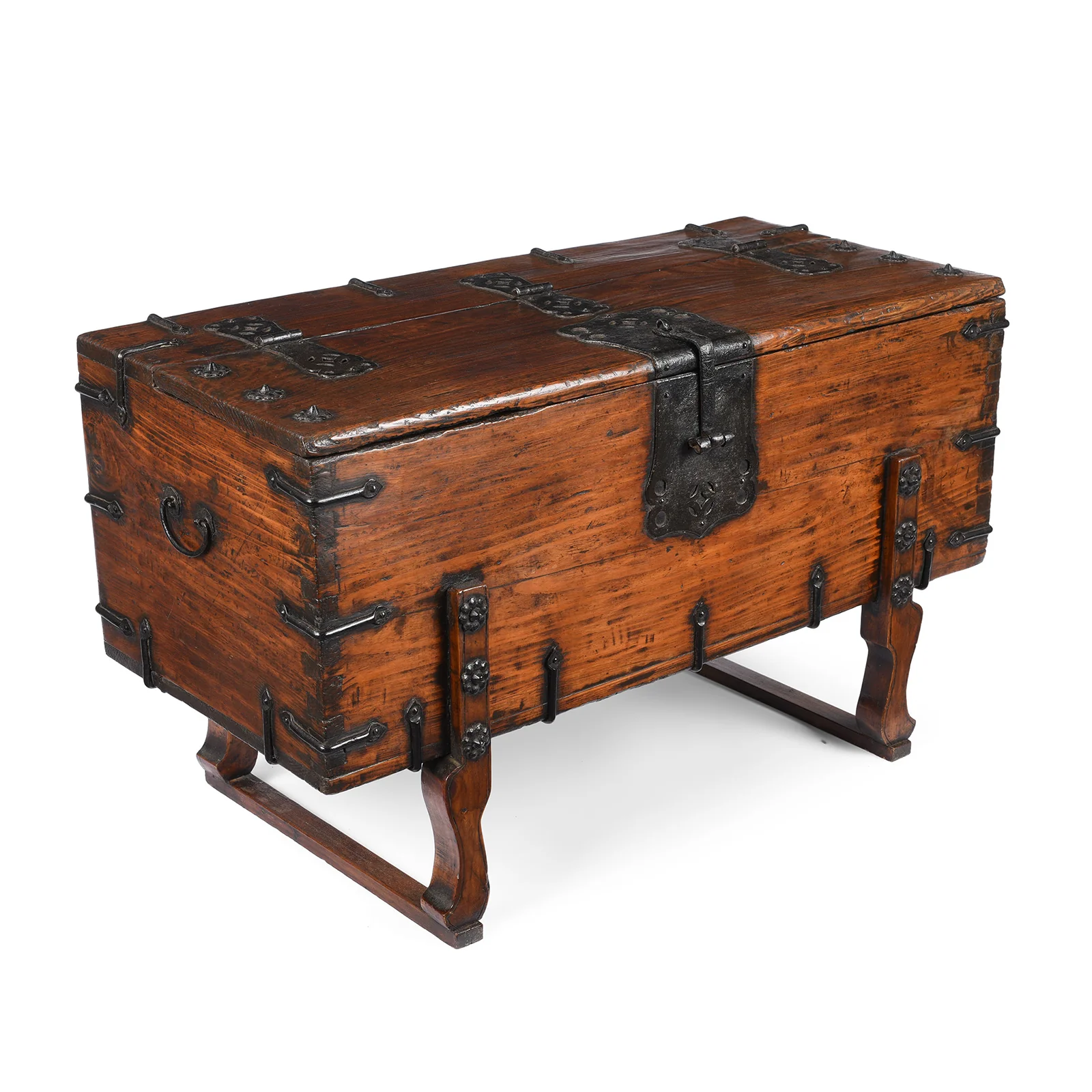 Korean Ton Kwe Coin Chest (With Later Stand) - Ca 1920 - Image 2
