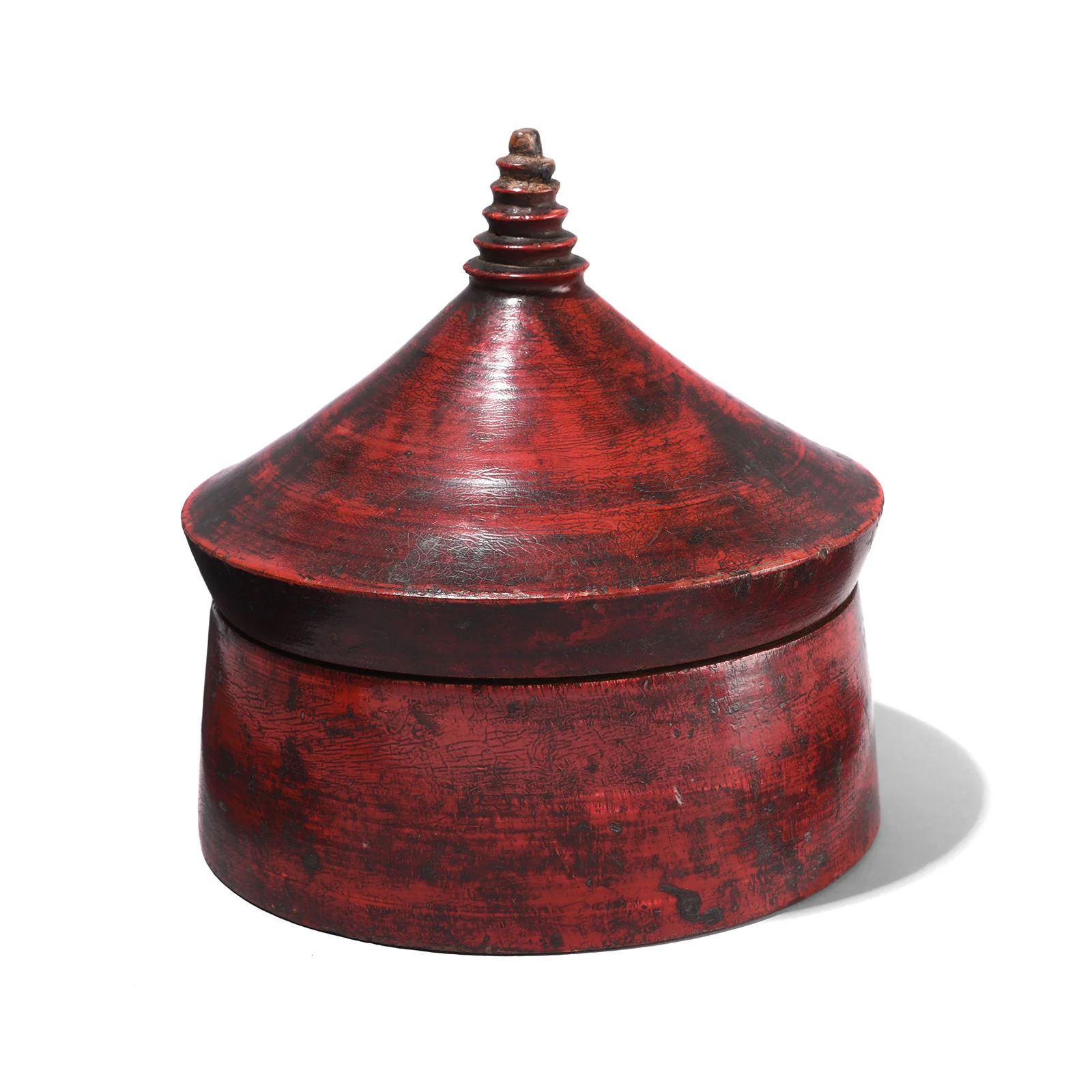 Lacquer Pot From Uttar Pradesh - Ca 1910