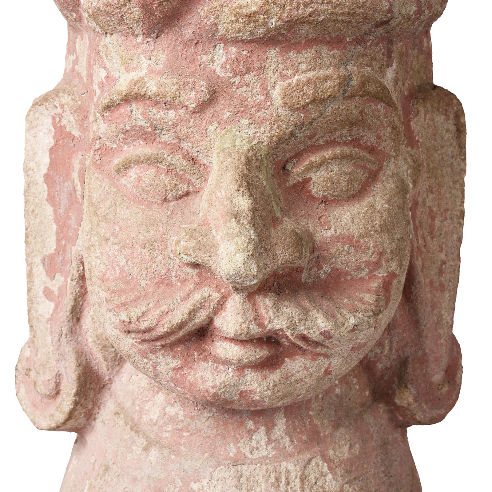 Rajasthani Stone Head Table Lamp - Image 3